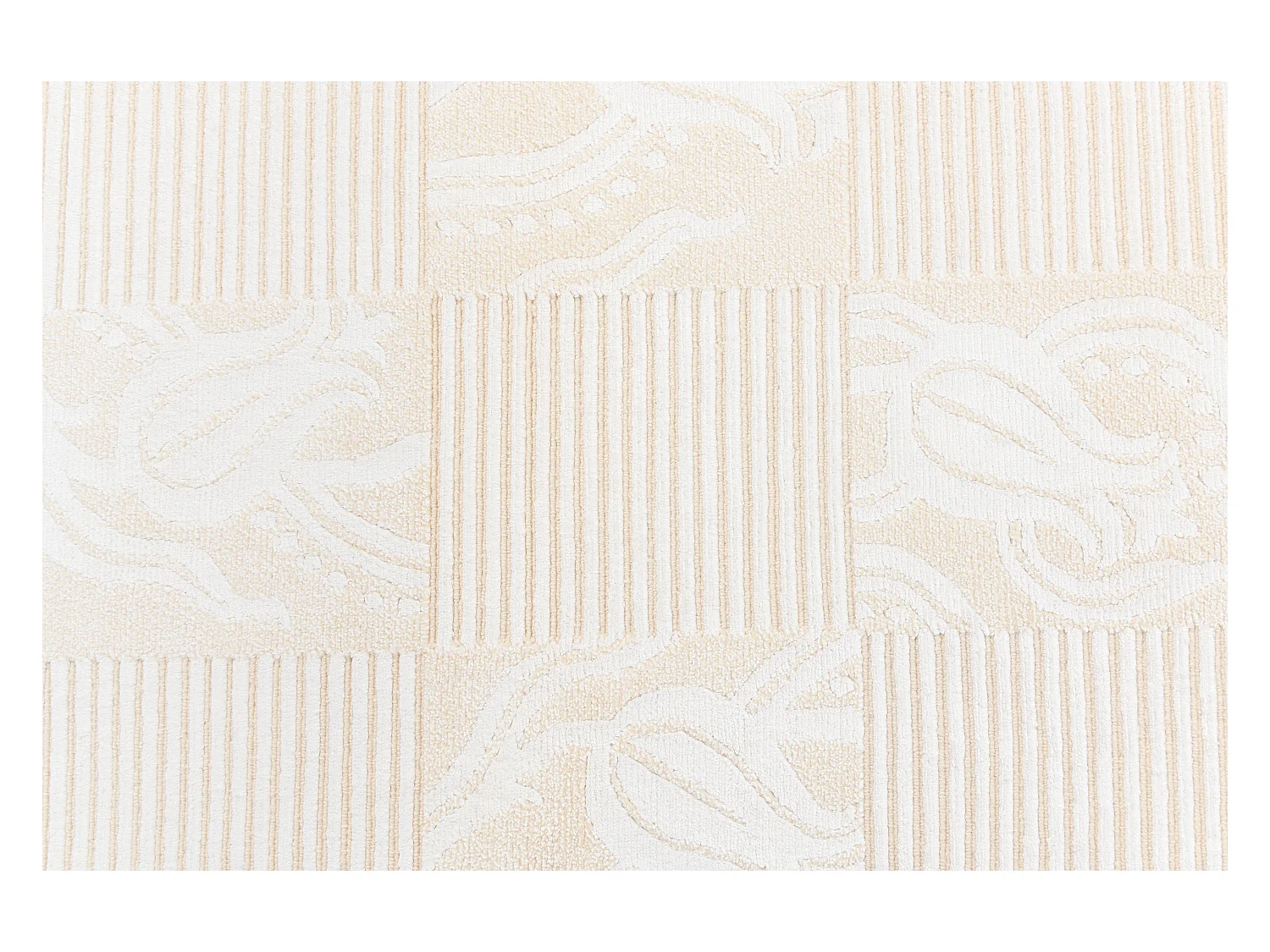 Tapis de couloir en laine 79x302 beige Darya