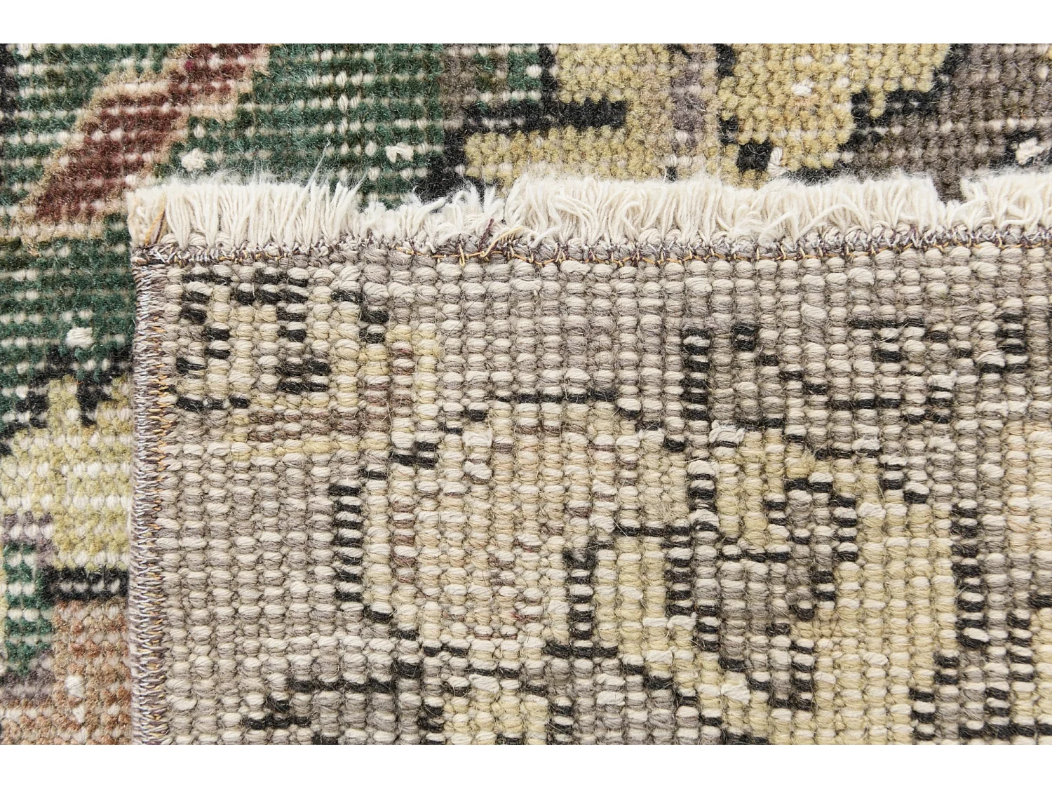 Tappeto in lana 201x295 giallo Ultra Vintage