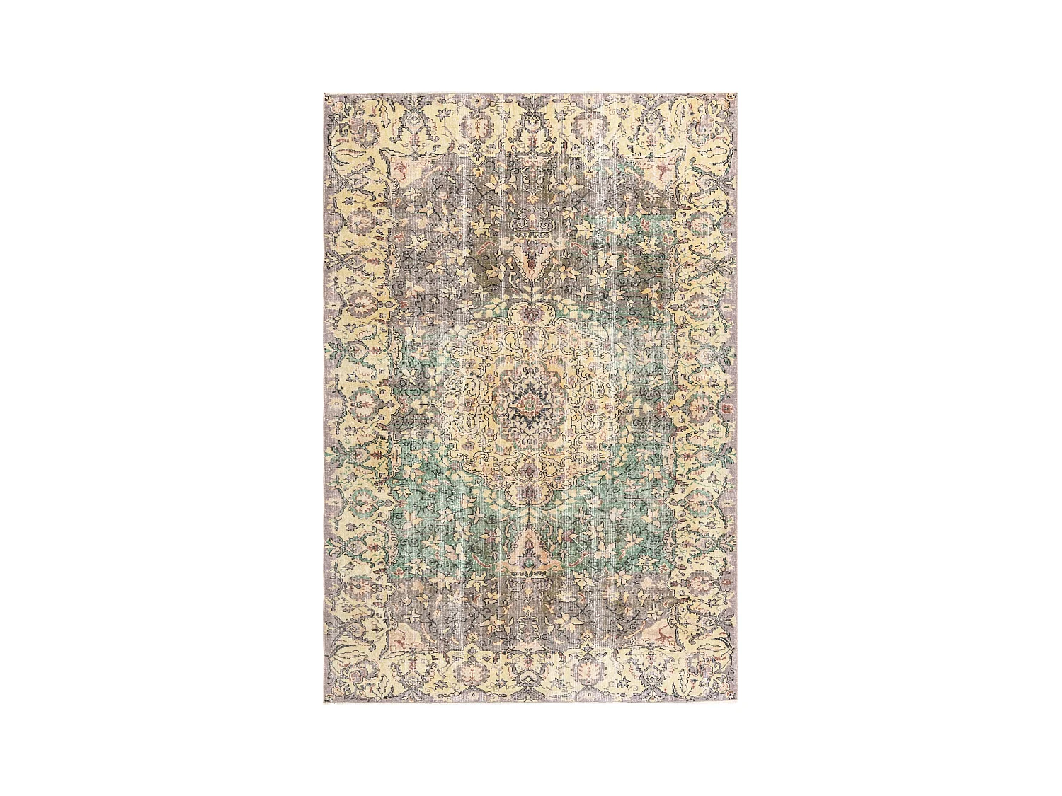 Tapis de laine 201x295 jaune Ultra Vintage