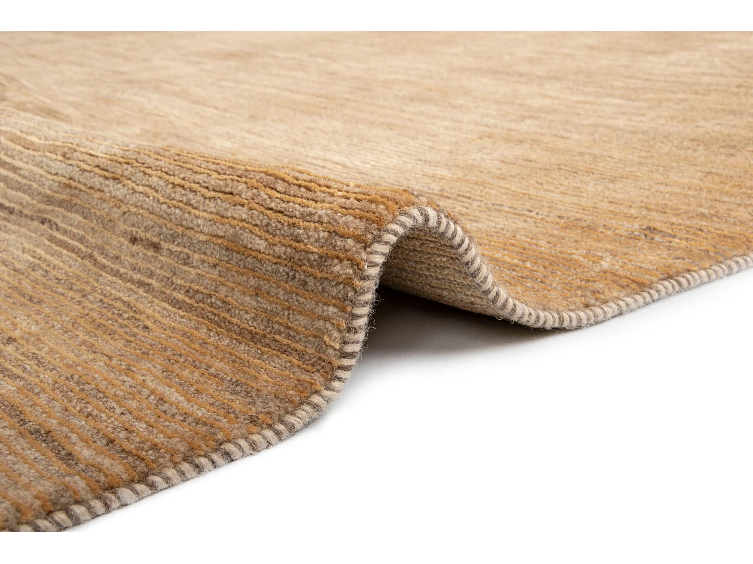 Wollteppich 181x234 Beige Juma