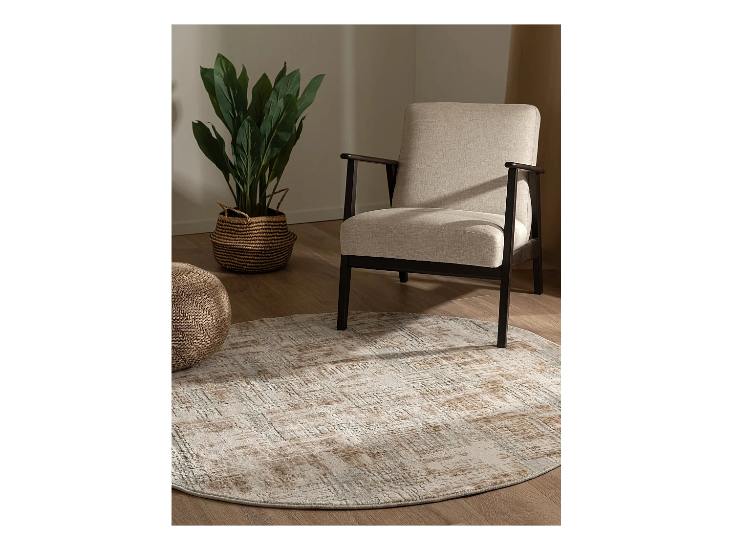 Teppich 240x240 Beige Davos Miracle