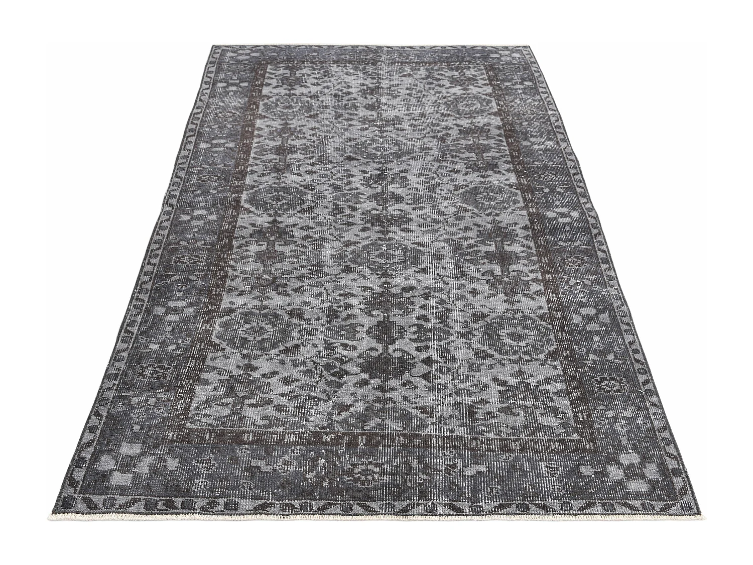 Tapis de laine 117x203 gris Ultra Vintage