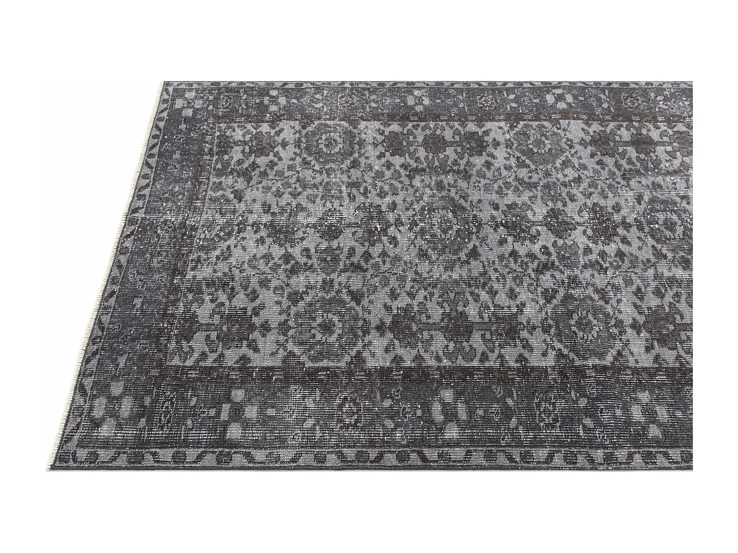 Tapis de laine 117x203 gris Ultra Vintage