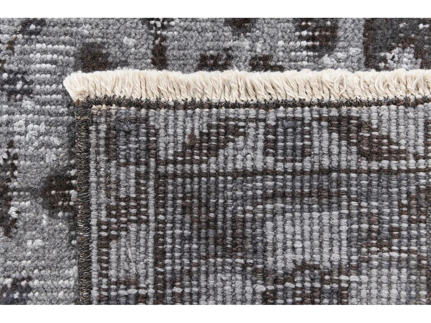 Tapis de laine 117x203 gris Ultra Vintage