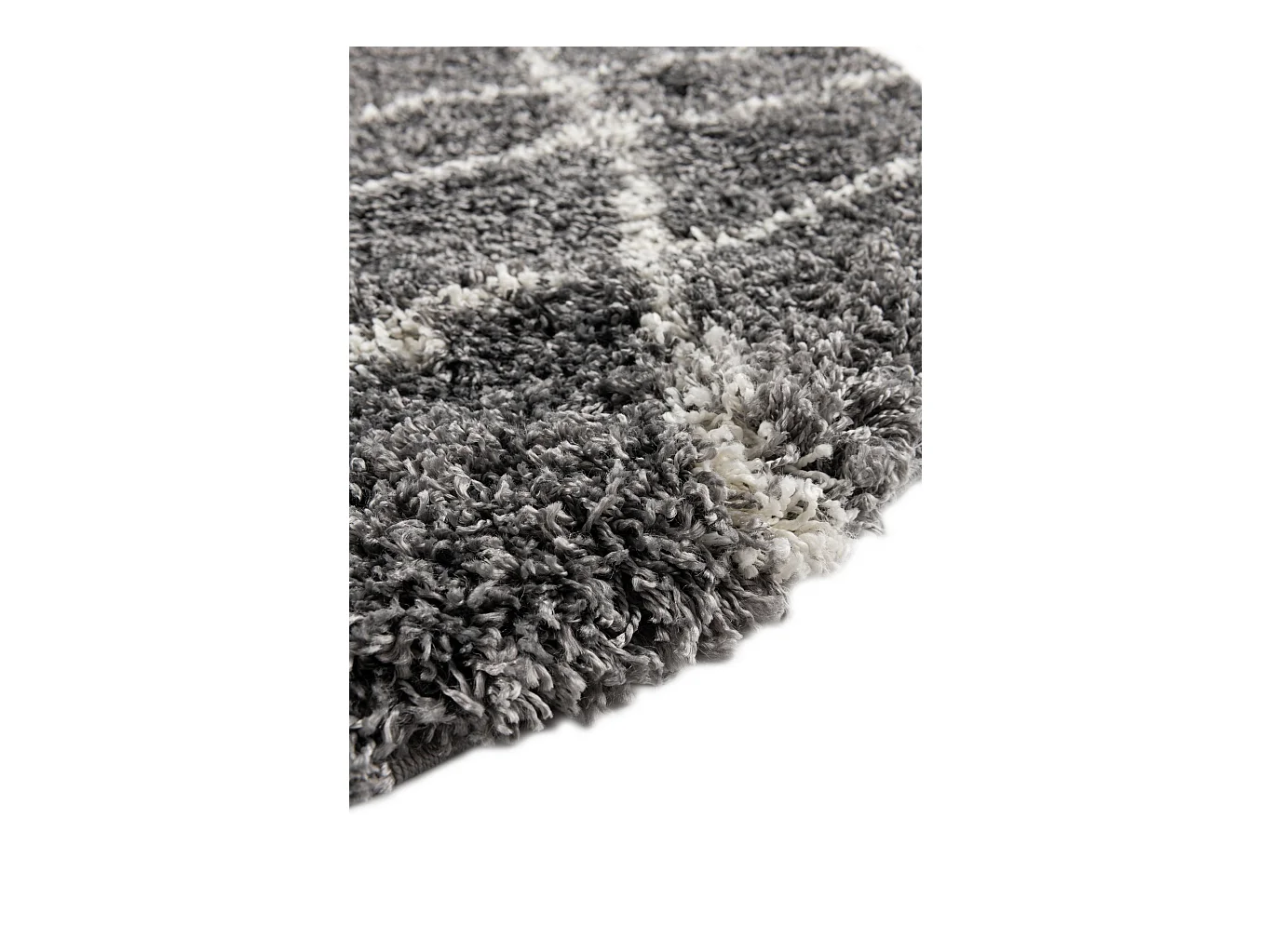 Hoogpolig tapijt 185x185 SteenGrijs Lachen Fence