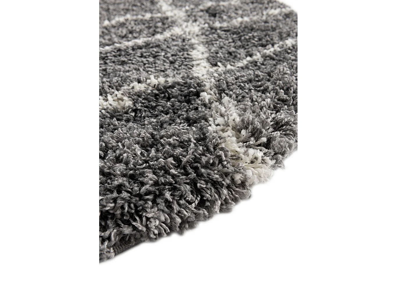 Hoogpolig tapijt 185x185 SteenGrijs Lachen Fence