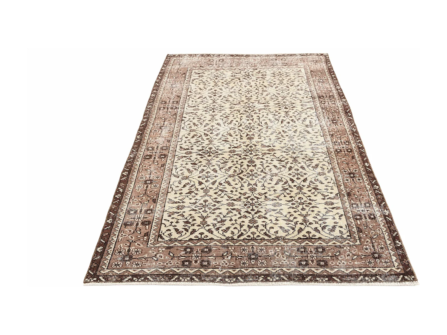 Tappeto in lana 114x201 beige Ultra Vintage