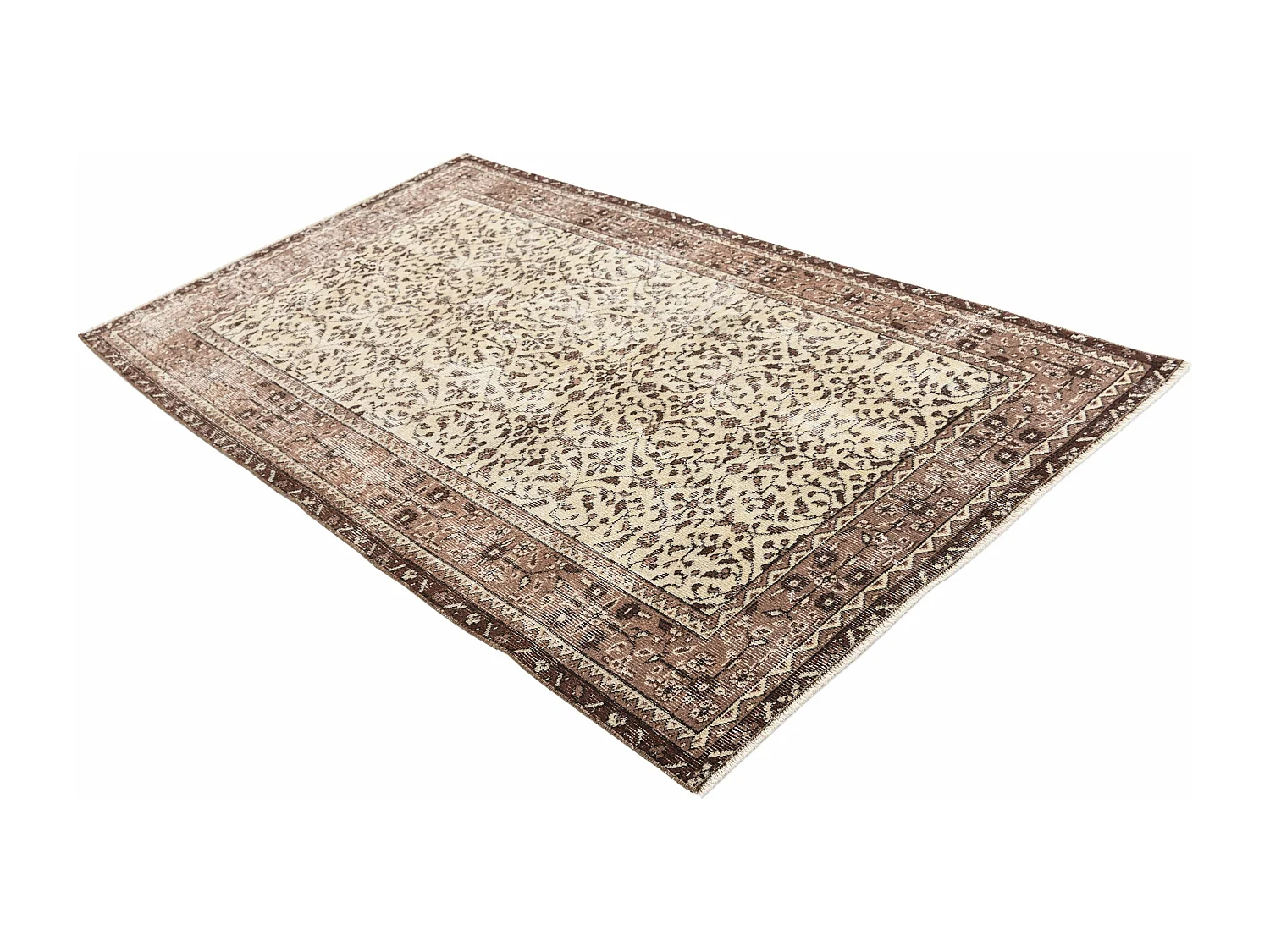 Tapis de laine 114x201 beige Ultra Vintage