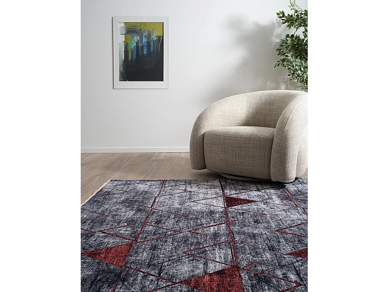 Tapis 120x185 rouge Kriens Heru