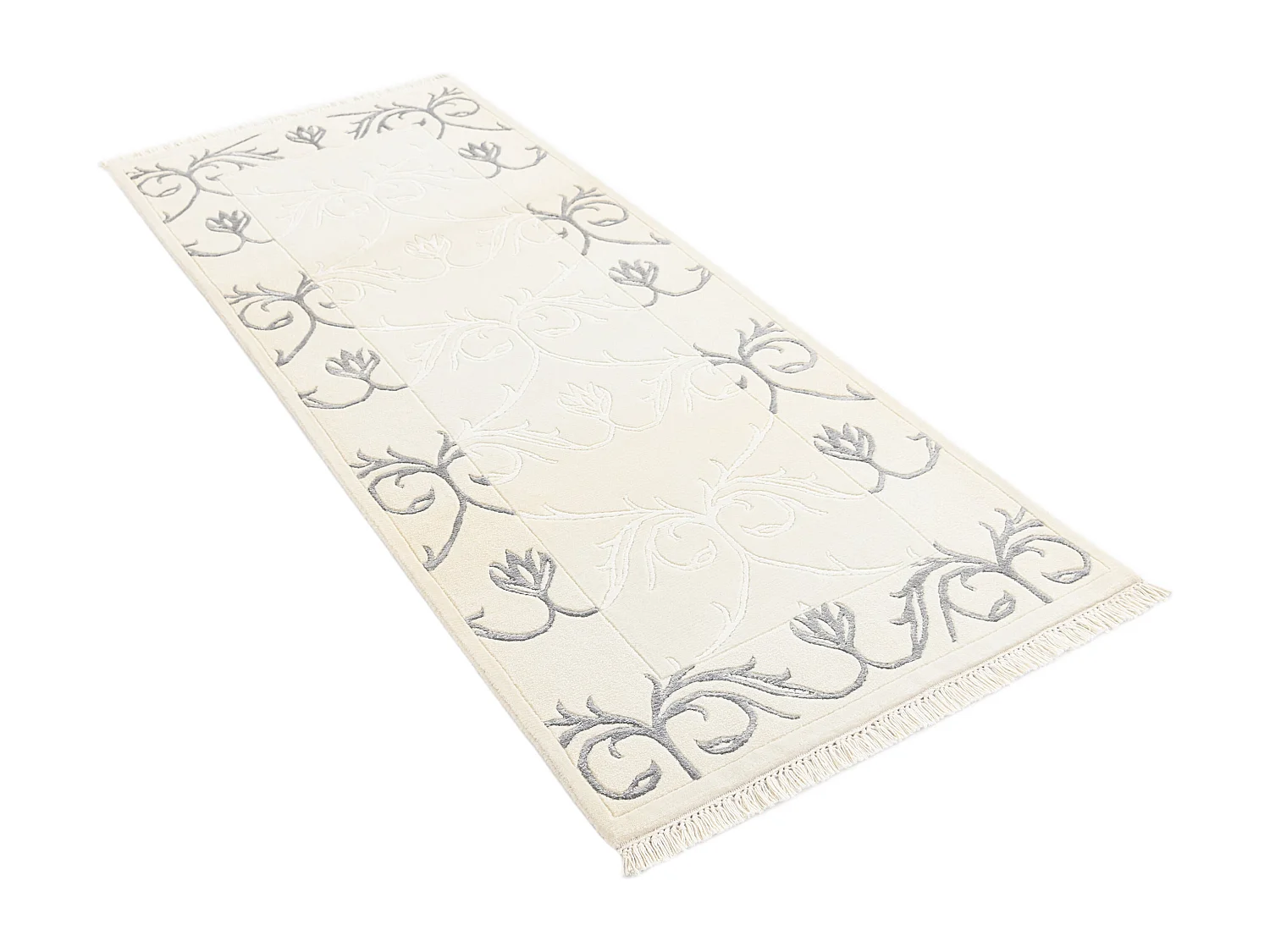 Tapis de couloir en laine 79x203 beige Darya