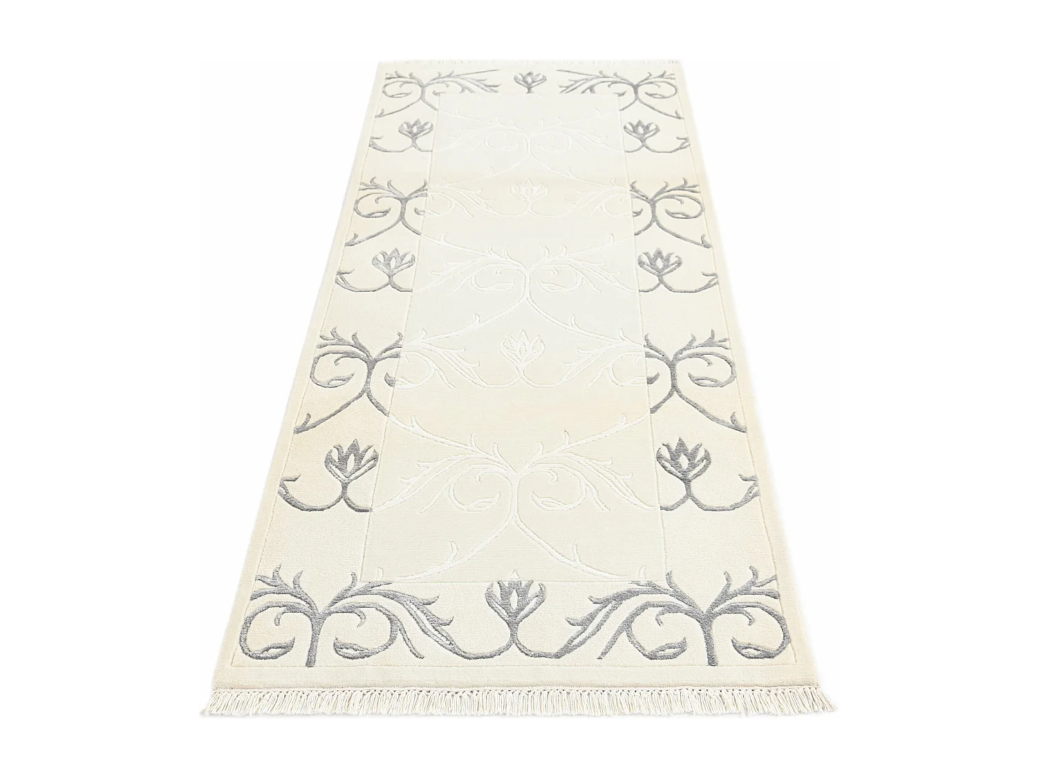 Tapis de couloir en laine 79x203 beige Darya