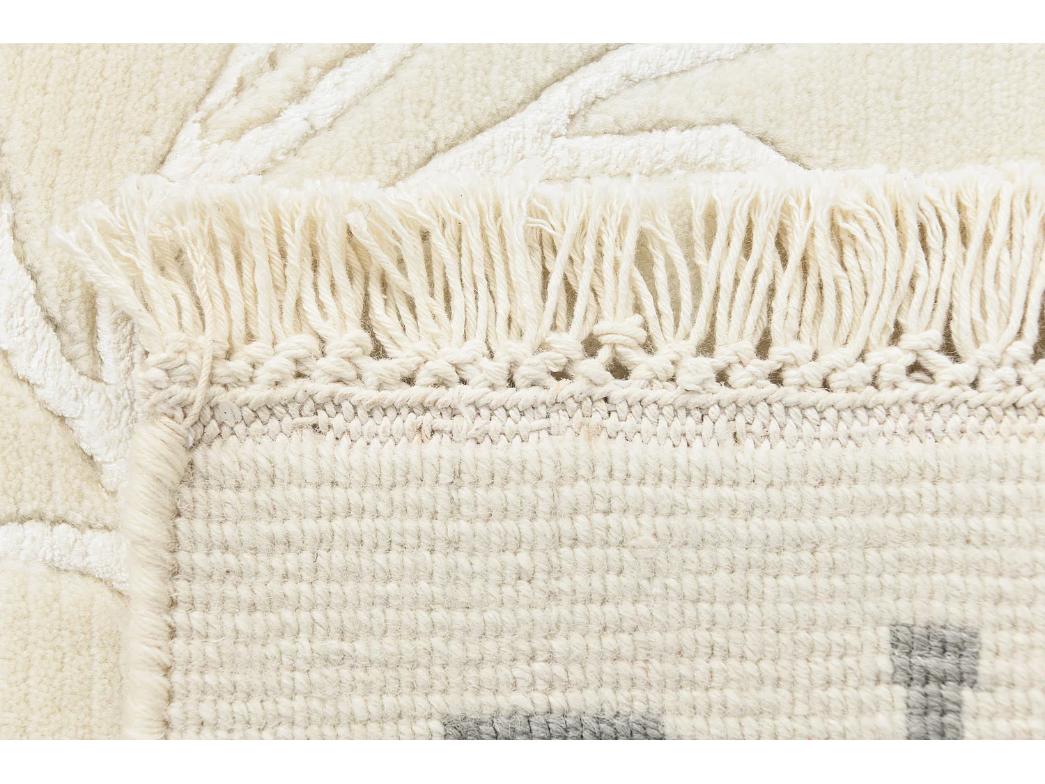 Tapis de couloir en laine 79x203 beige Darya