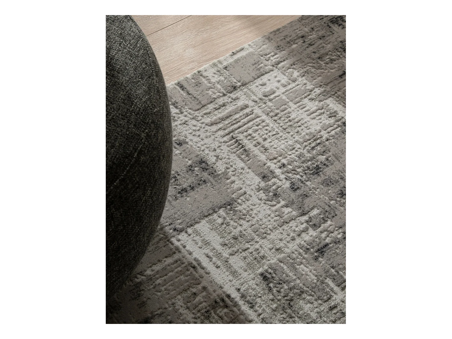 Teppich 160x160 Grau Davos Miracle