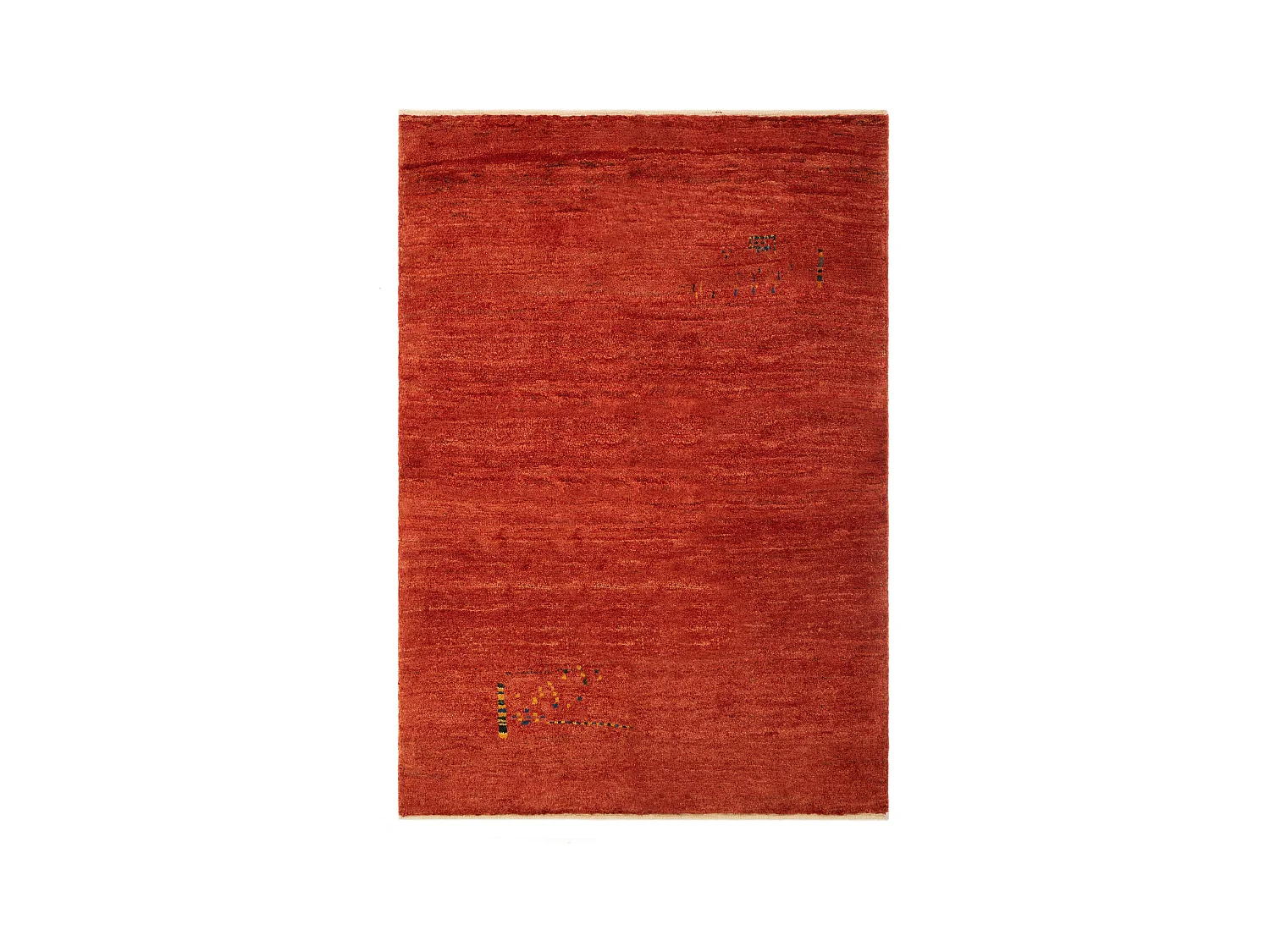 Tapis de laine 120x170 rouge Gabbeh