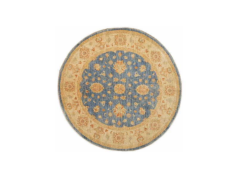 Wollteppich 148x148 Beige Kaizar