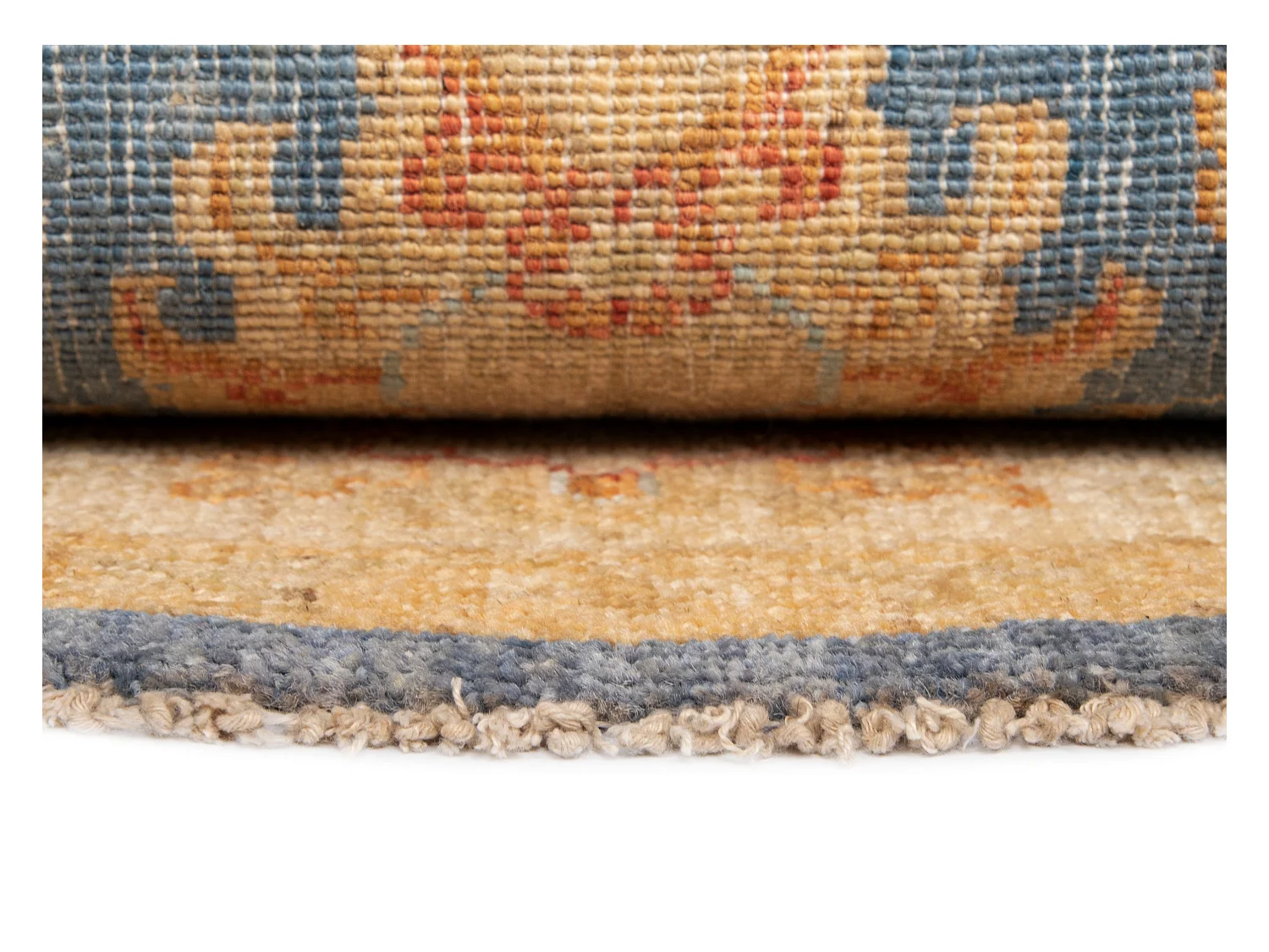 Wollteppich 148x148 Beige Kaizar