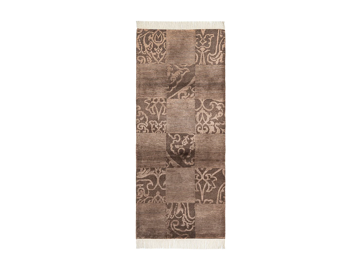 Tapis de couloir en laine 84x203 brun Darya