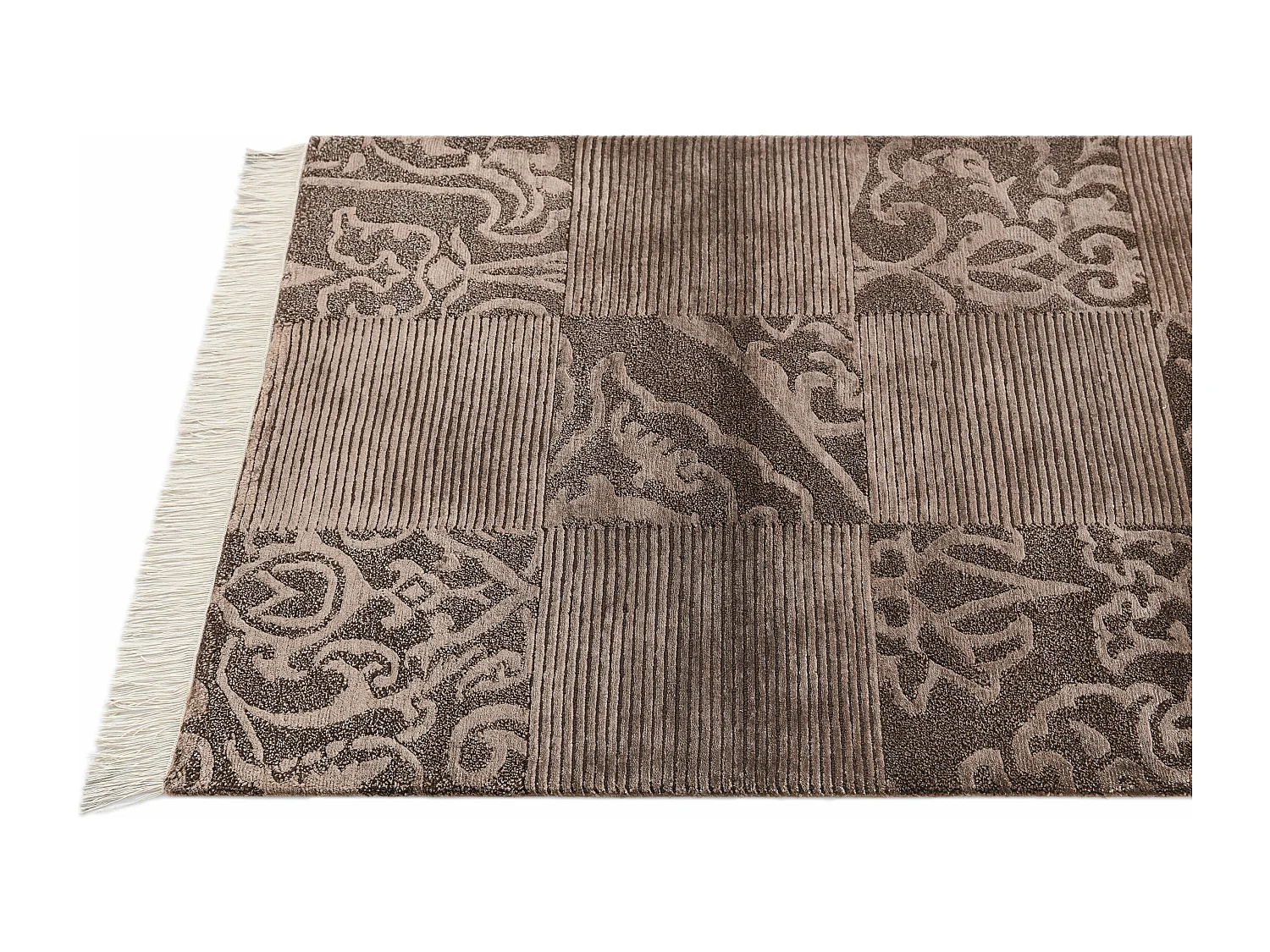 Tapis de couloir en laine 84x203 brun Darya