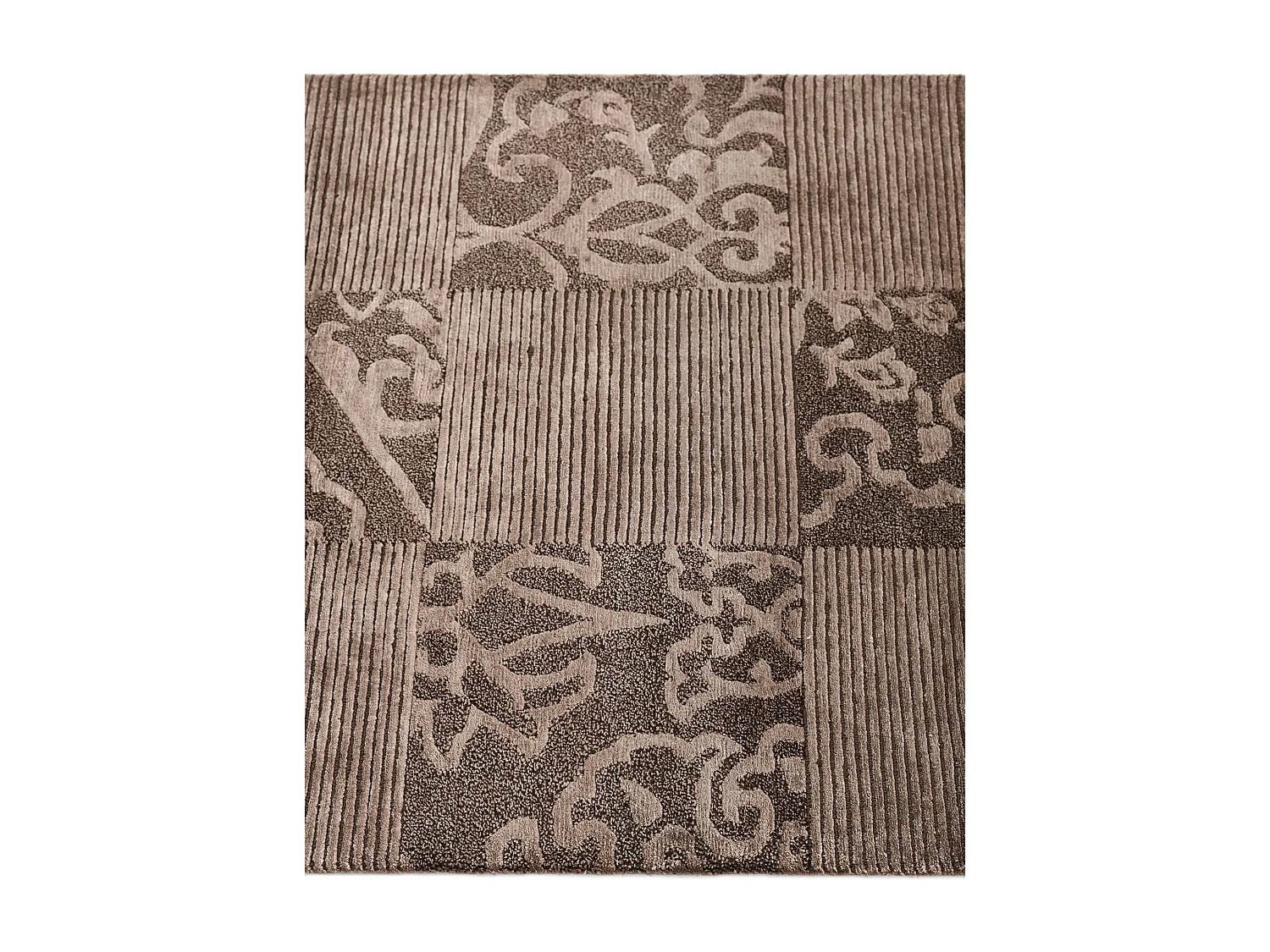Tapis de couloir en laine 84x203 brun Darya