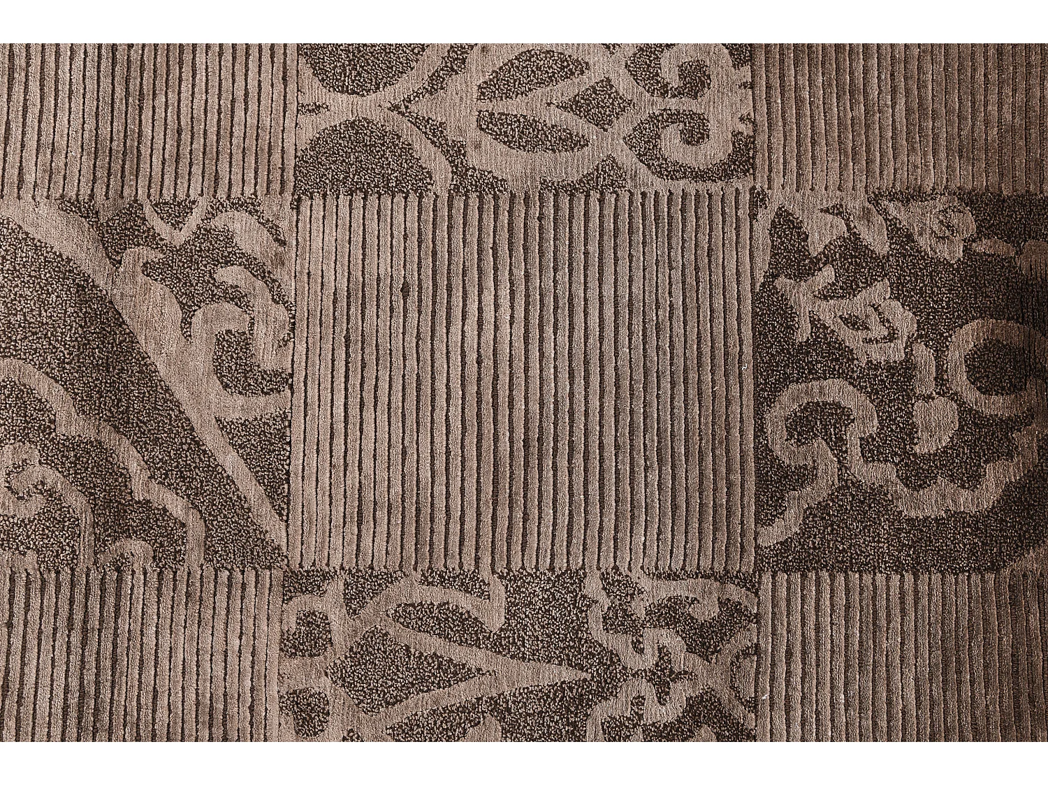 Tapis de couloir en laine 84x203 brun Darya