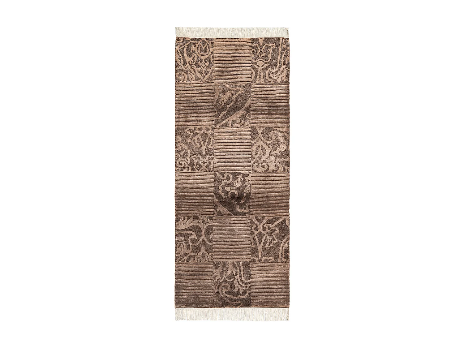 Tapis de couloir en laine 84x203 brun Darya
