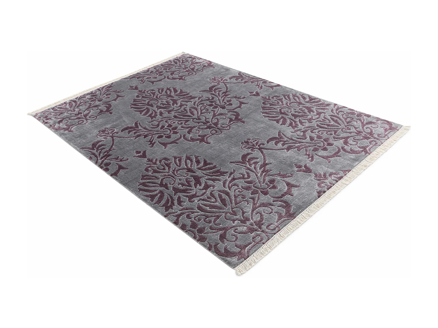 Wollteppich 142x201 Grau Darya