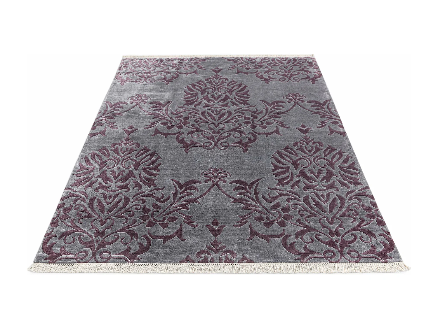 Tapis de laine 142x201 gris Darya