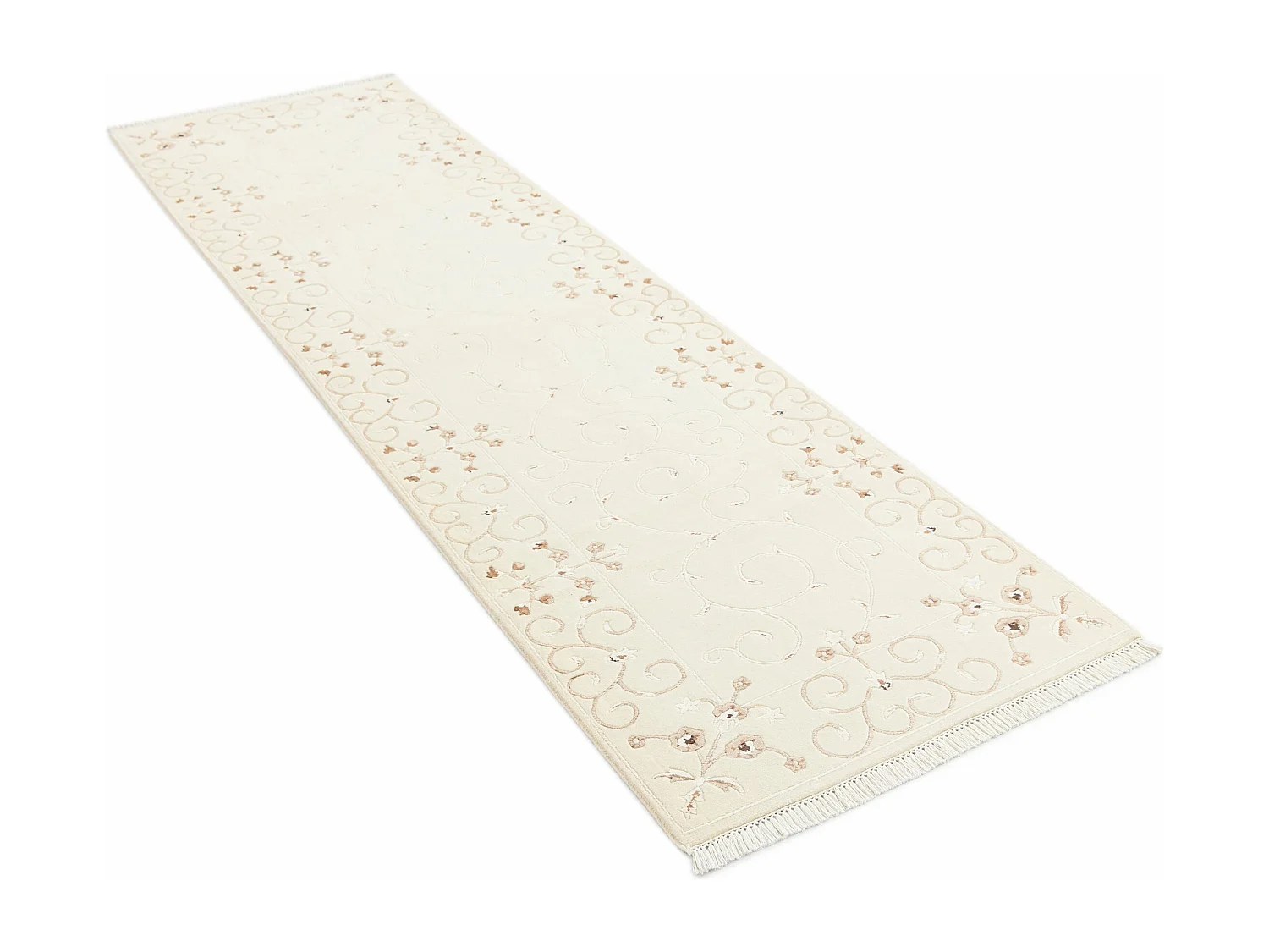 Tappeto per corridoio in lana 81x290 beige Darya