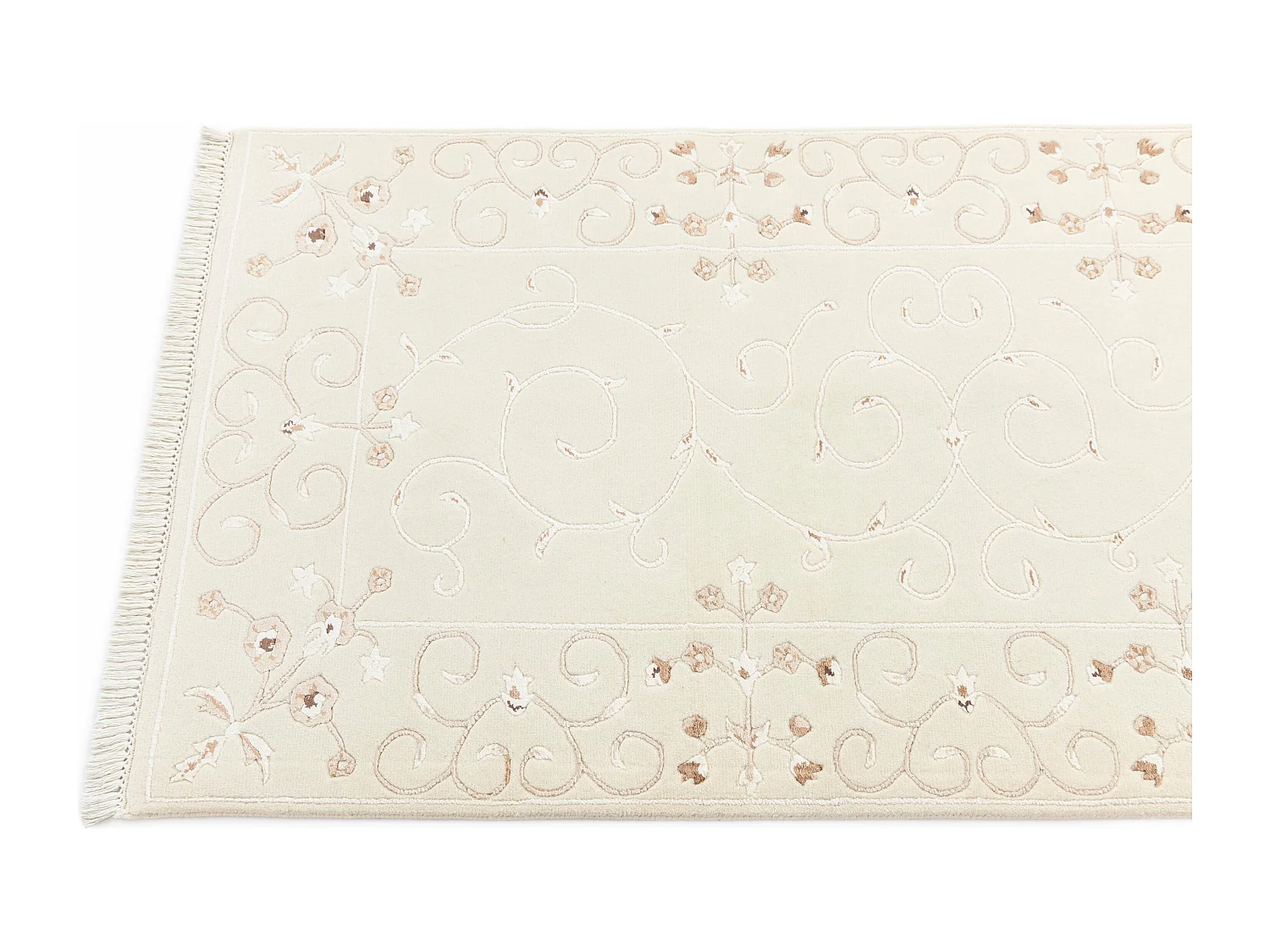 Tapis de couloir en laine 81x290 beige Darya