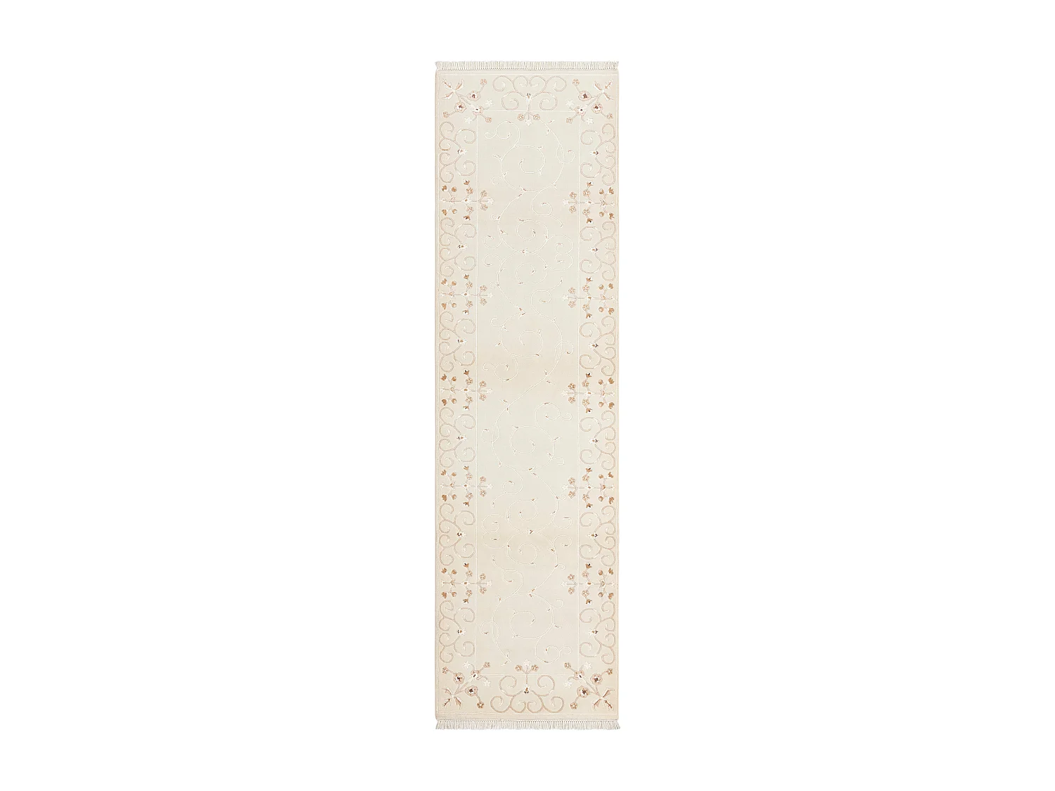 Tapis de couloir en laine 81x290 beige Darya