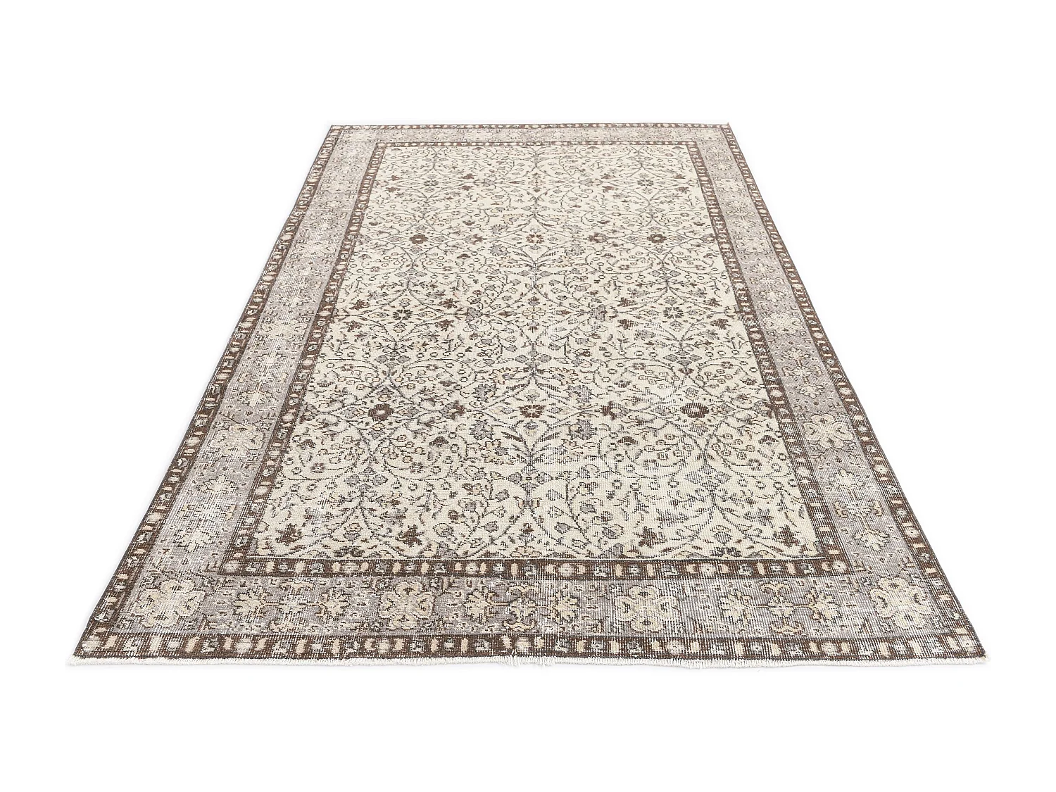 Tappeto in lana 155x246 beige Ultra Vintage