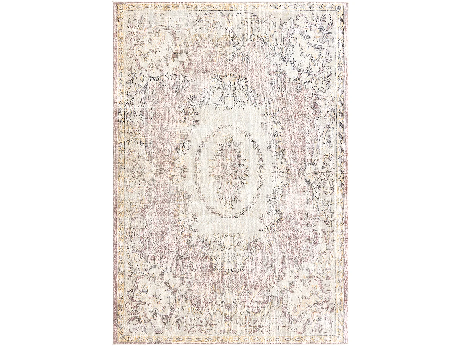 Tapis de laine 206x302 beige Ultra Vintage