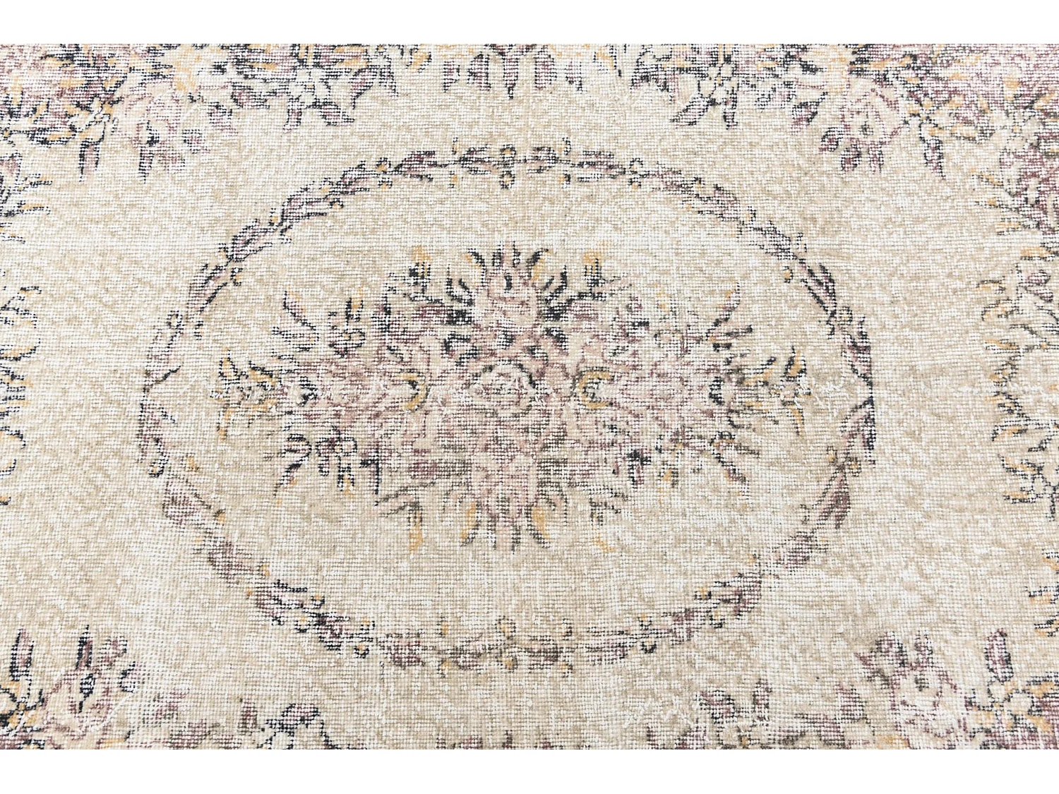 Tapis de laine 206x302 beige Ultra Vintage
