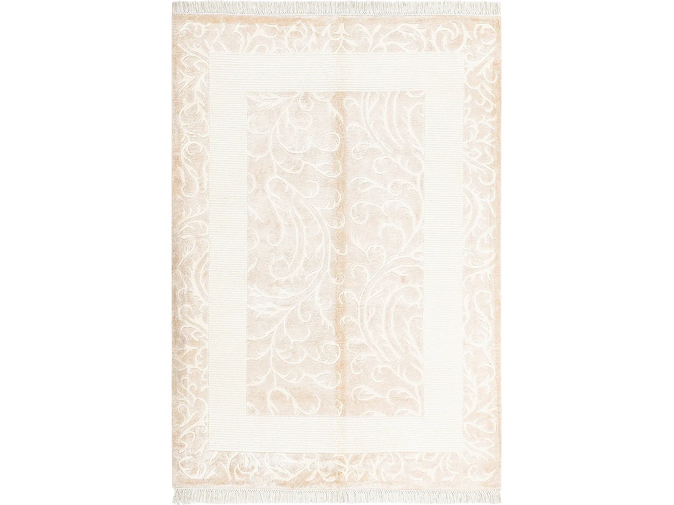 Wollteppich 132x191 Braun Darya