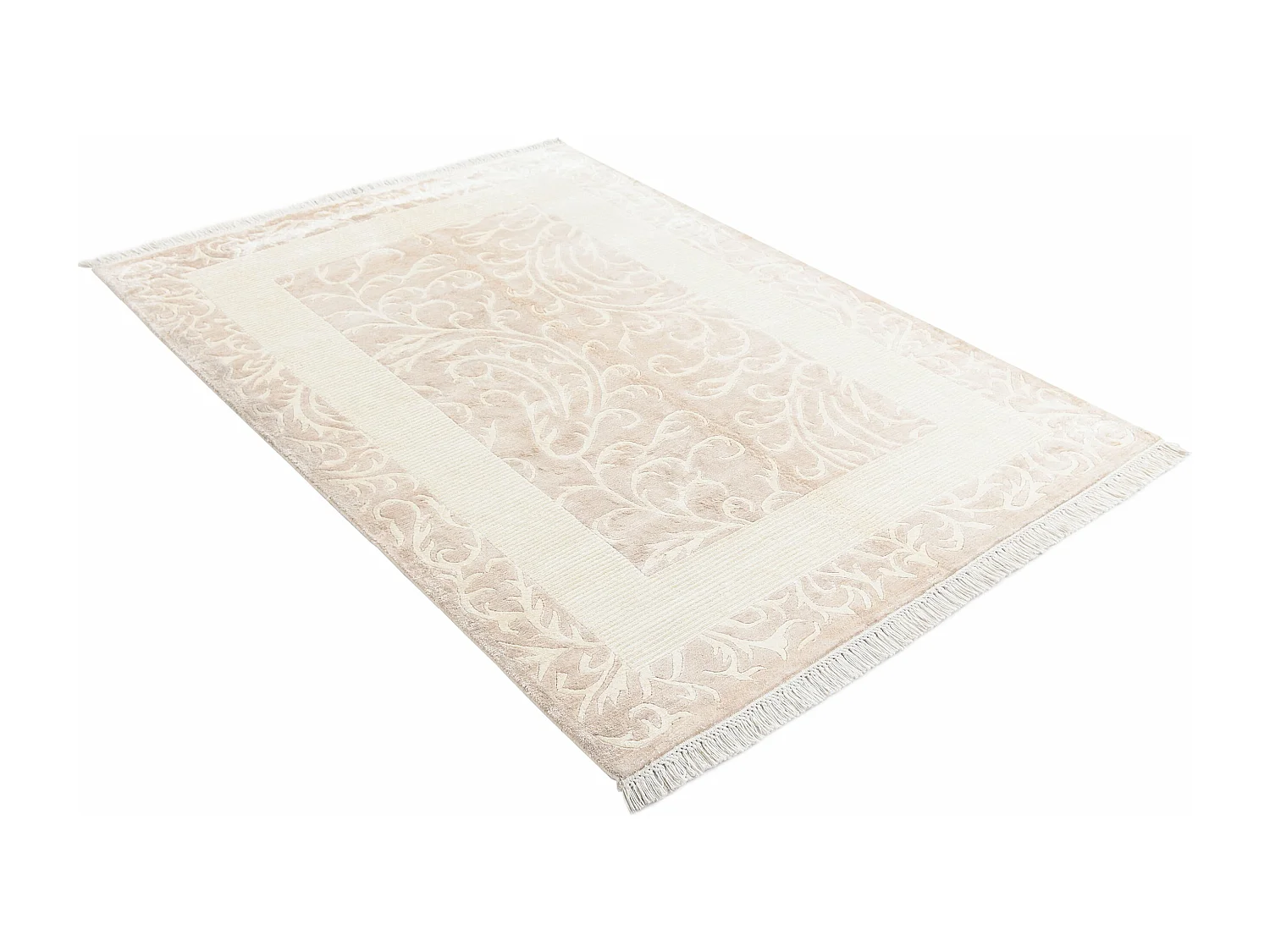 Wollteppich 132x191 Braun Darya