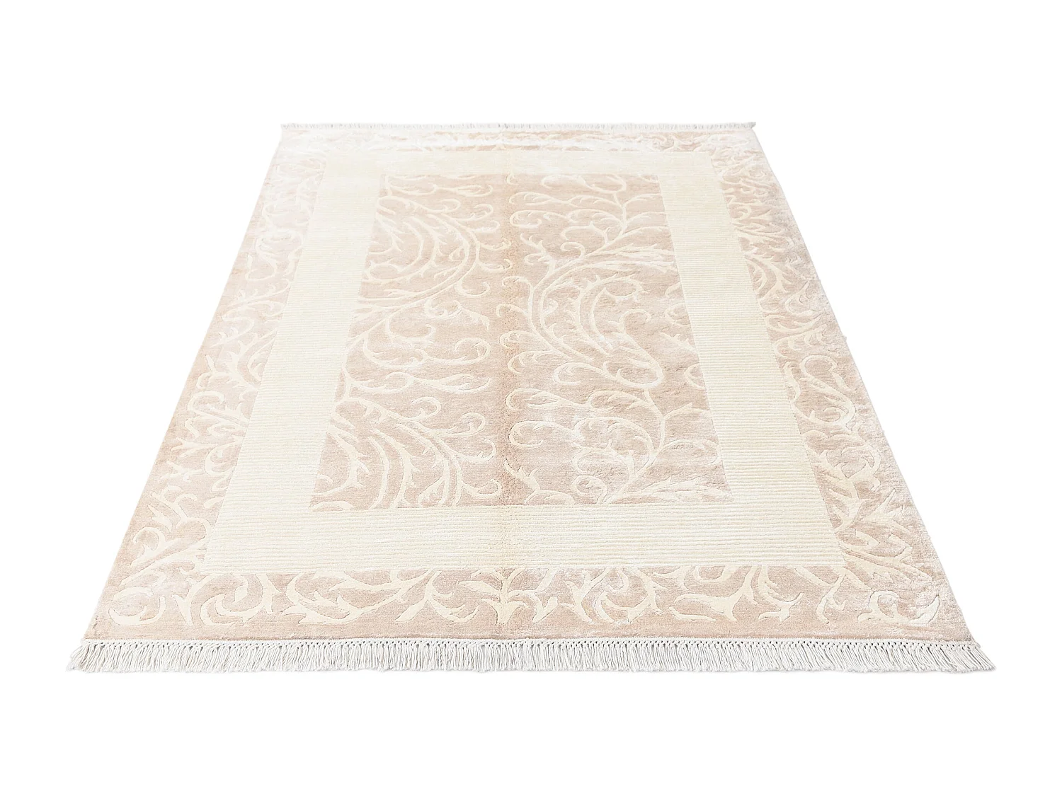 Wollteppich 132x191 Braun Darya