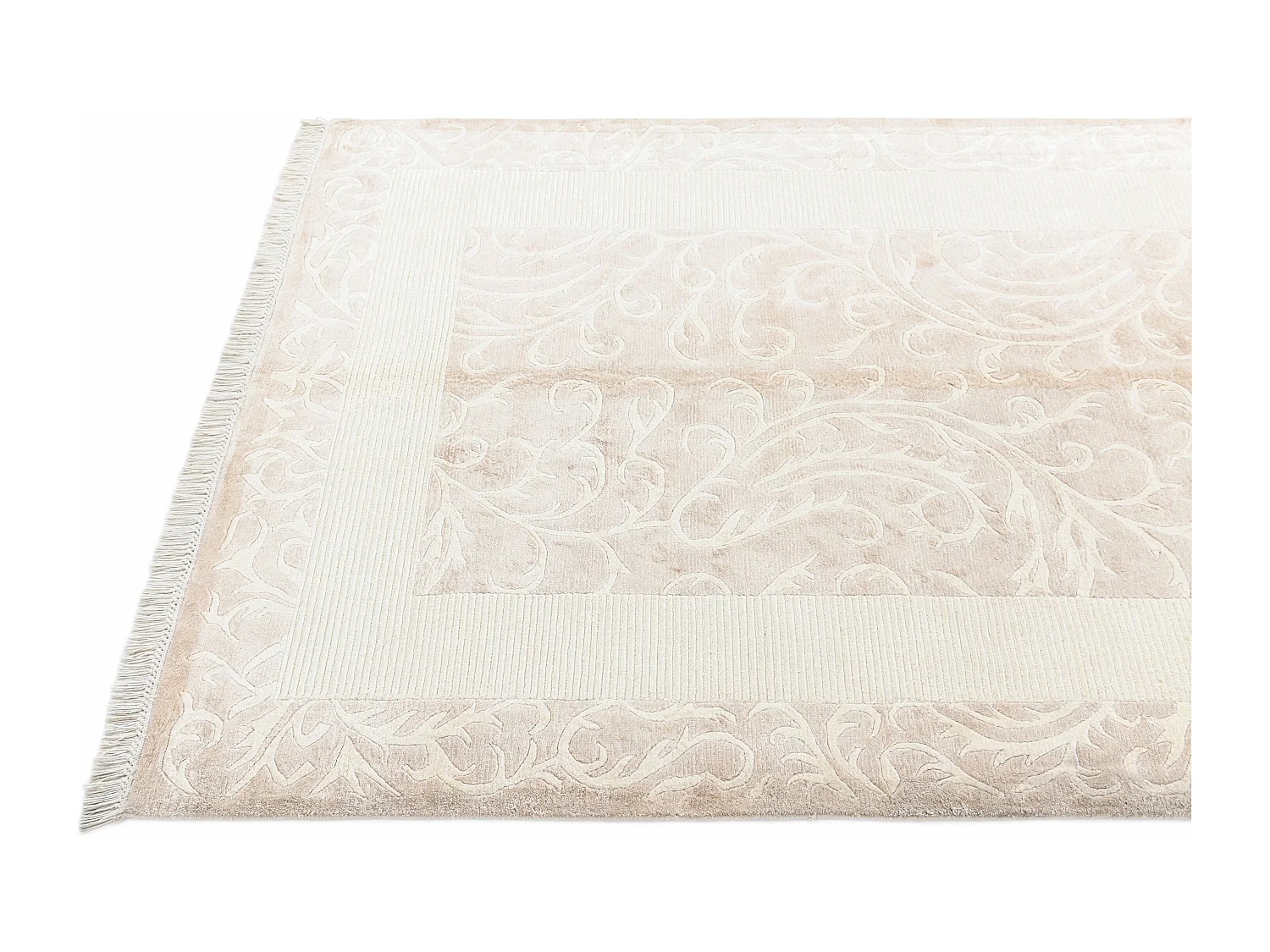 Wollteppich 132x191 Braun Darya