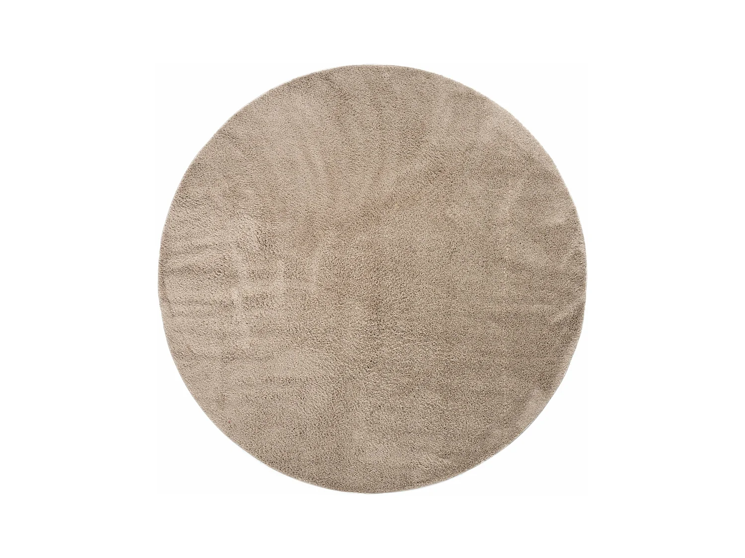 Tapis shaggy 185x185 beige Luzern