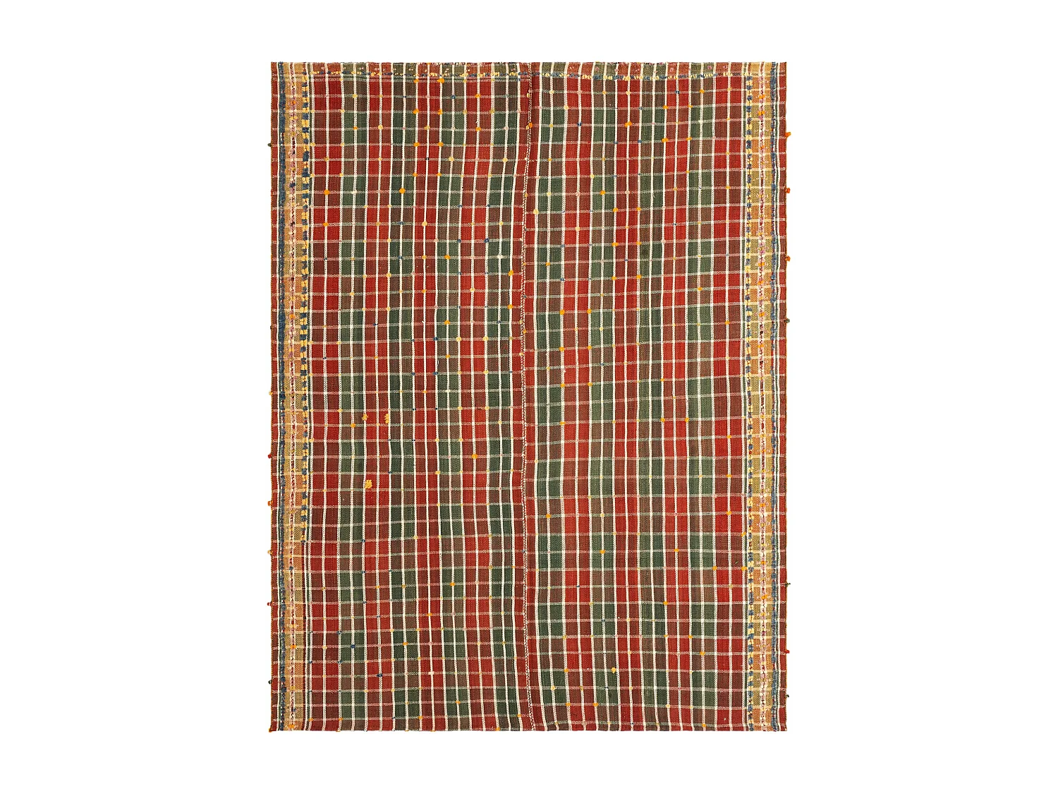 Tapis de laine 155x203 orange Jajim