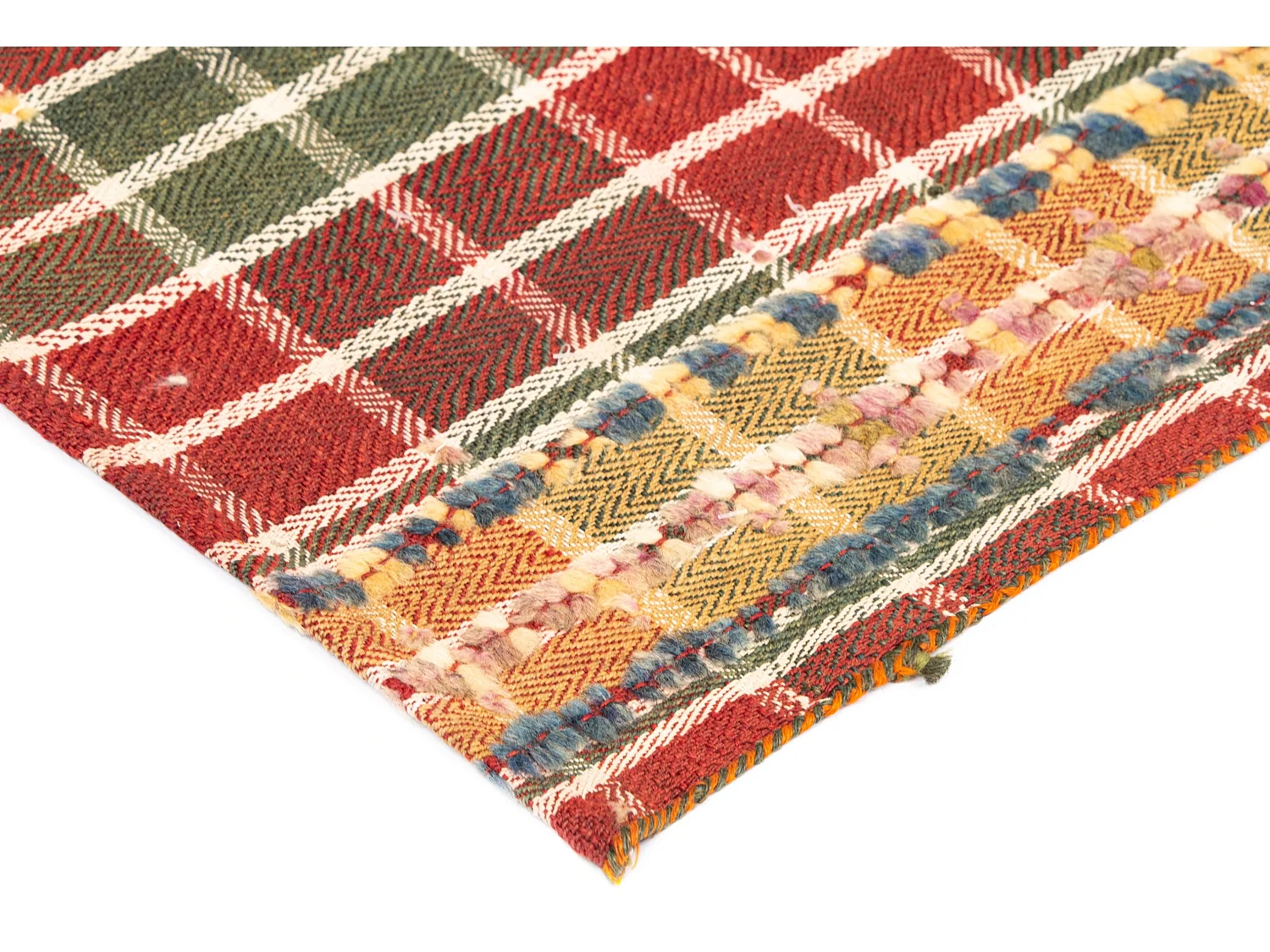 Tapis de laine 155x203 orange Jajim