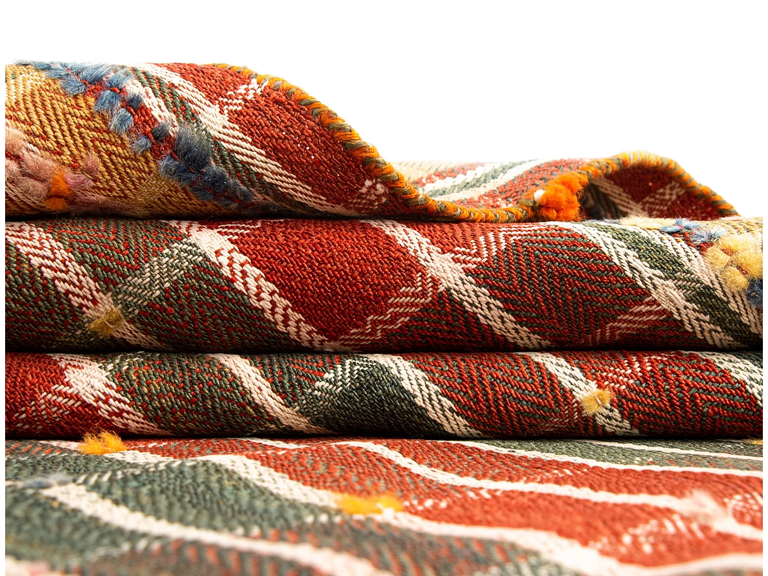 Tapis de laine 155x203 orange Jajim