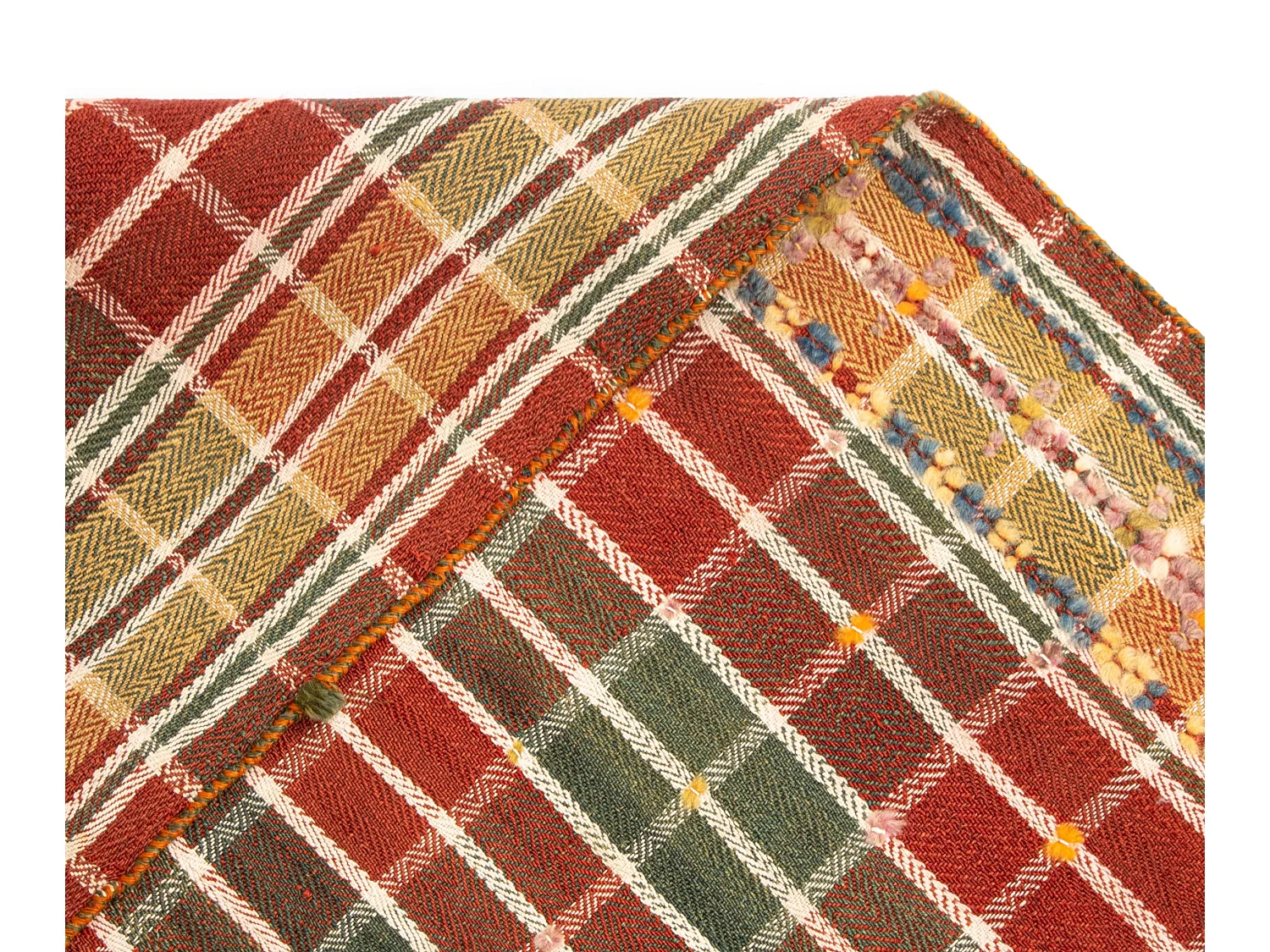 Tapis de laine 155x203 orange Jajim