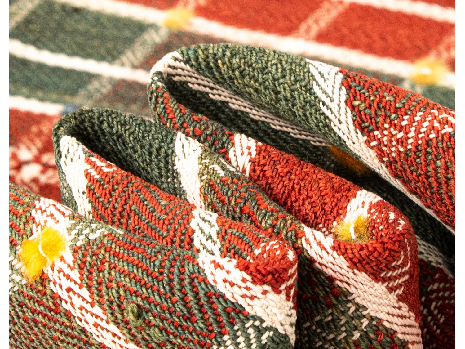 Tapis de laine 155x203 orange Jajim