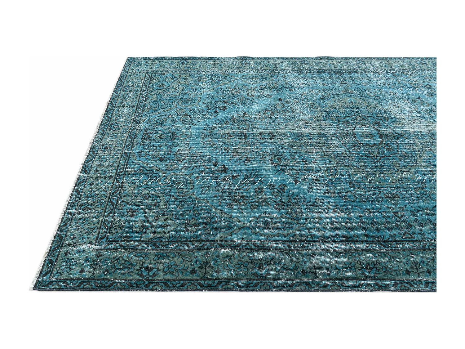 Tapis de laine 170x284 turquoise Ultra Vintage
