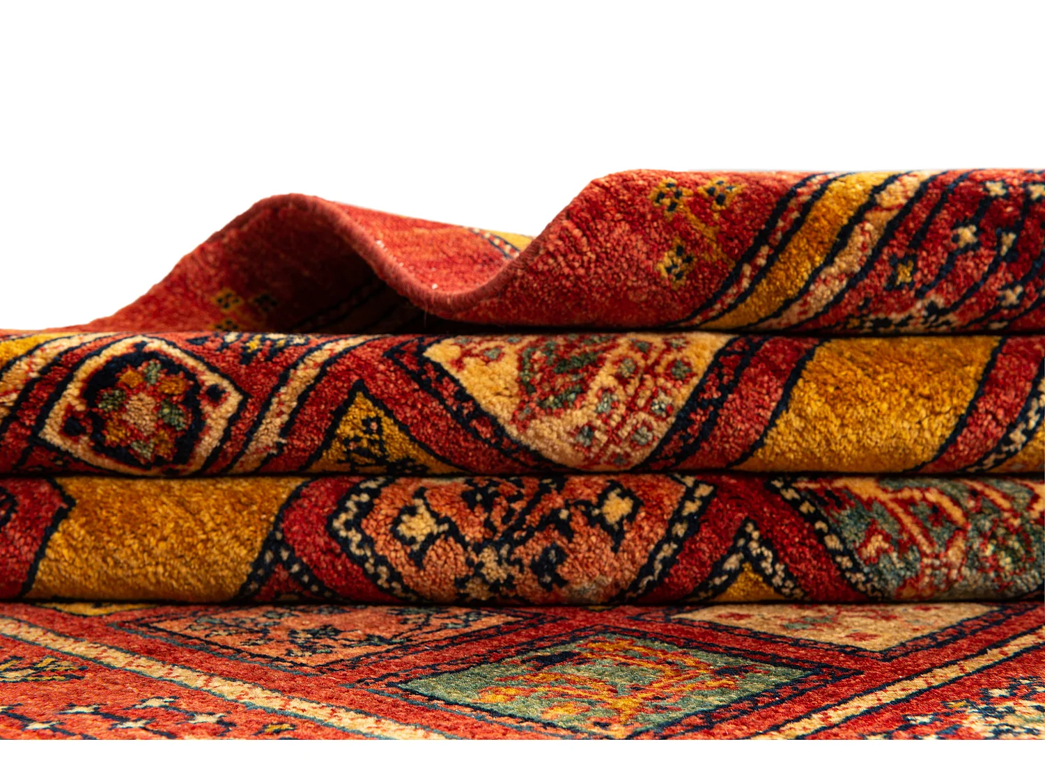 Tapis de laine 106x169 rouge Kashkuli