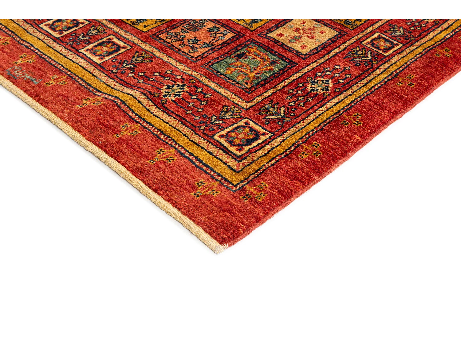 Tapis de laine 106x169 rouge Kashkuli