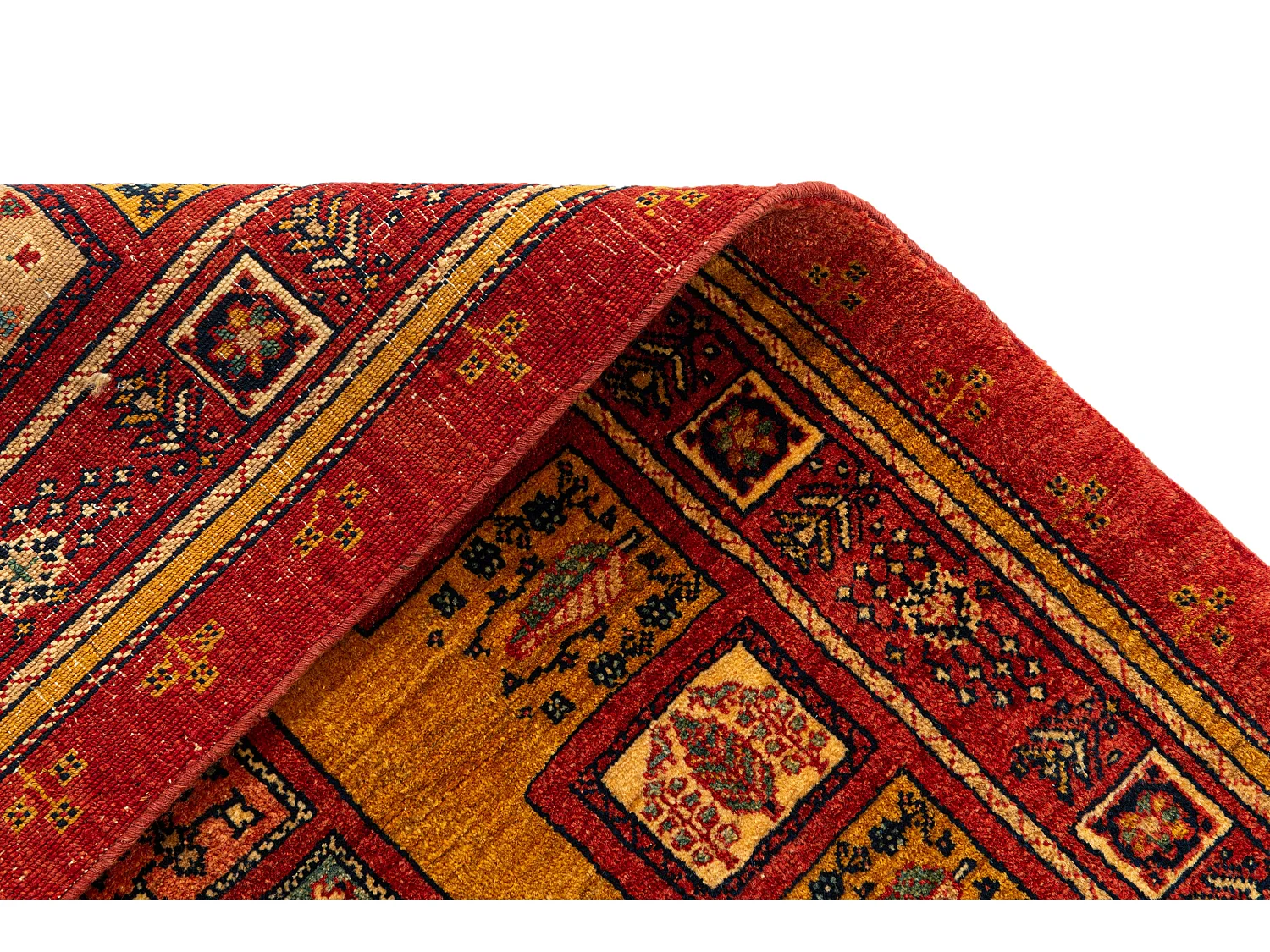 Tapis de laine 106x169 rouge Kashkuli