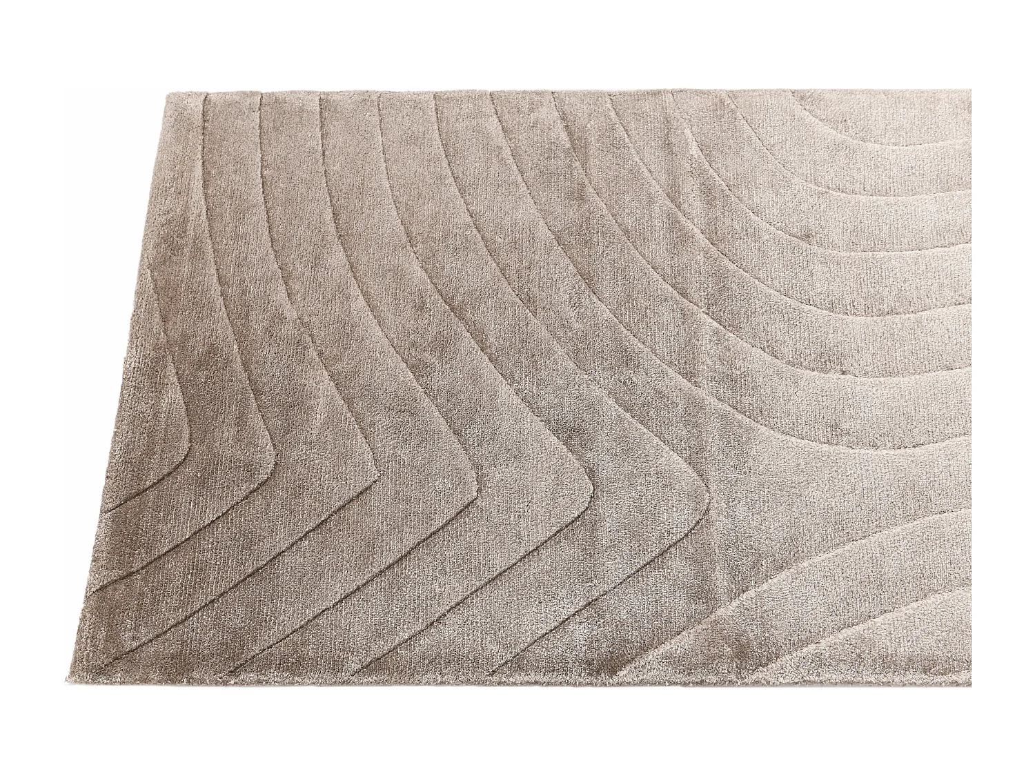 Tapis de couloir en laine 81x297 brun Darya