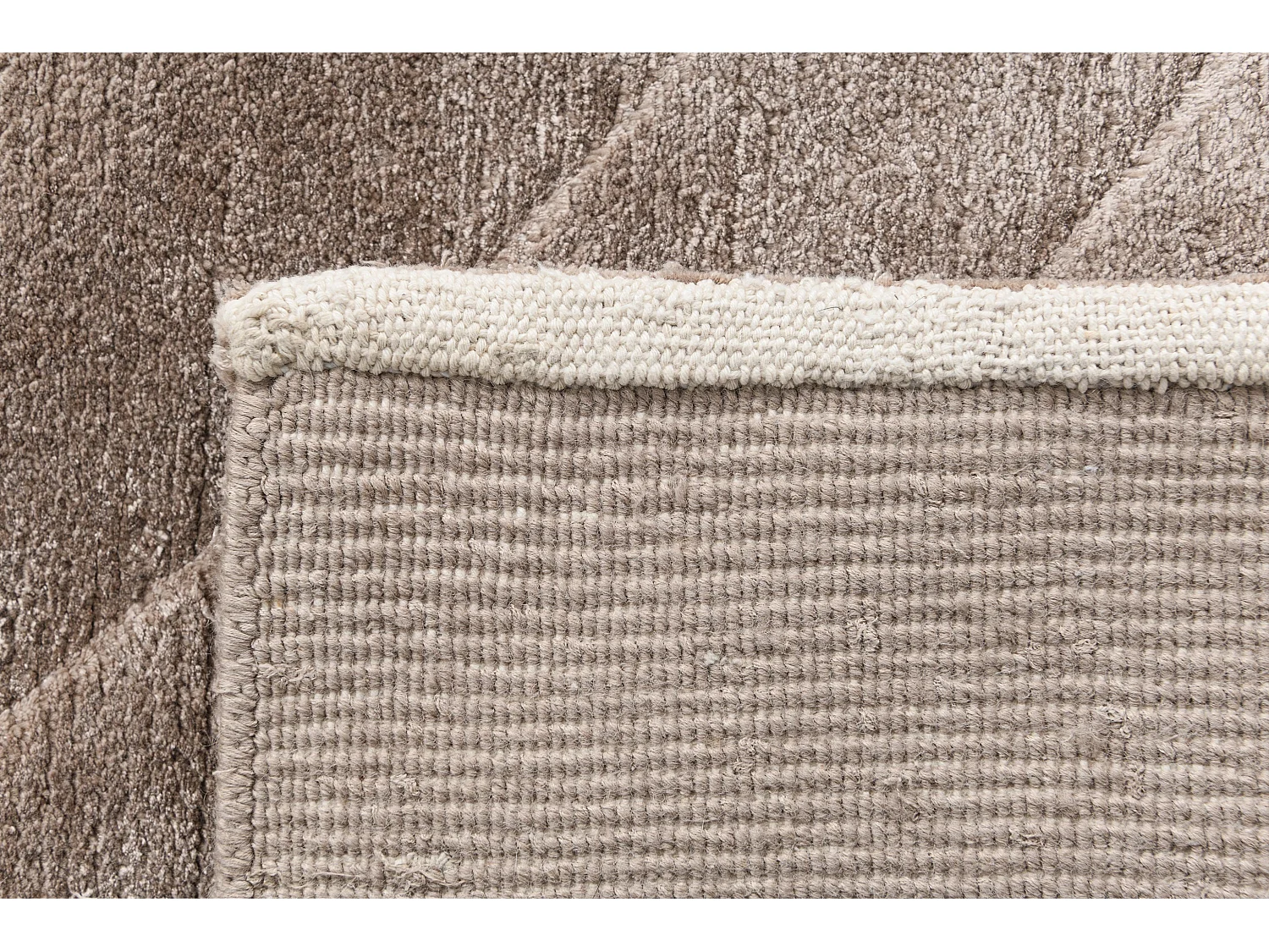 Tapis de couloir en laine 81x297 brun Darya