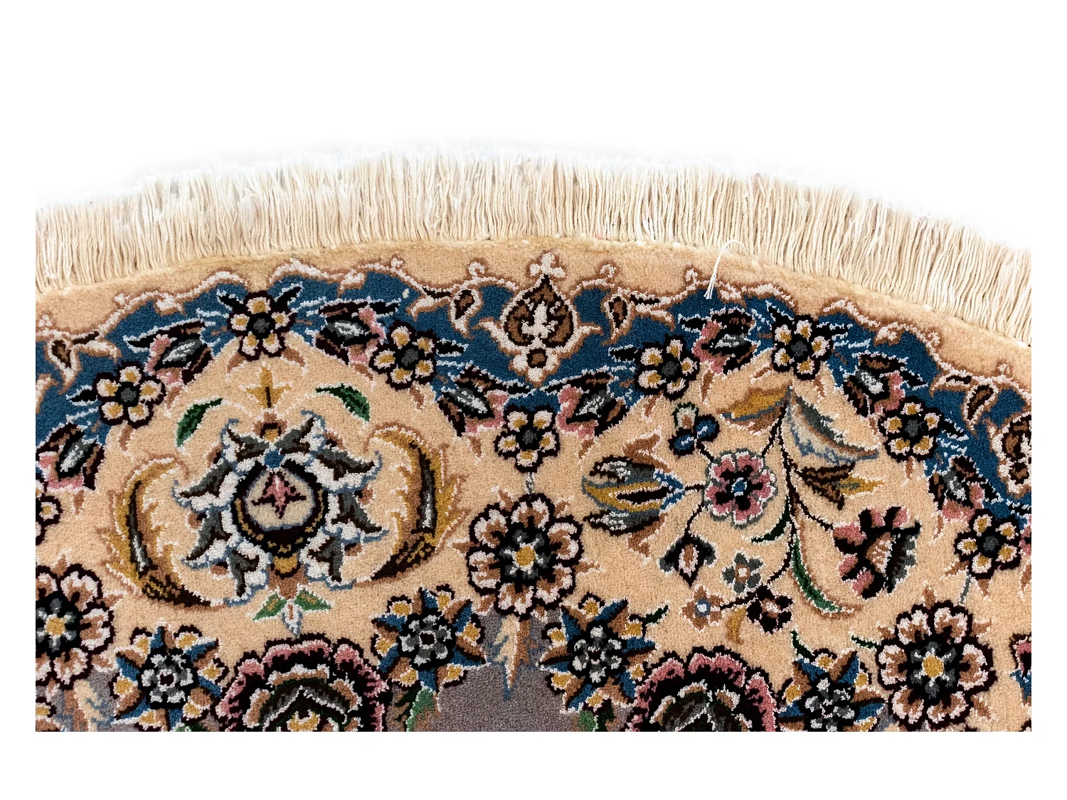 Wollteppich 150x150 Beige Nain